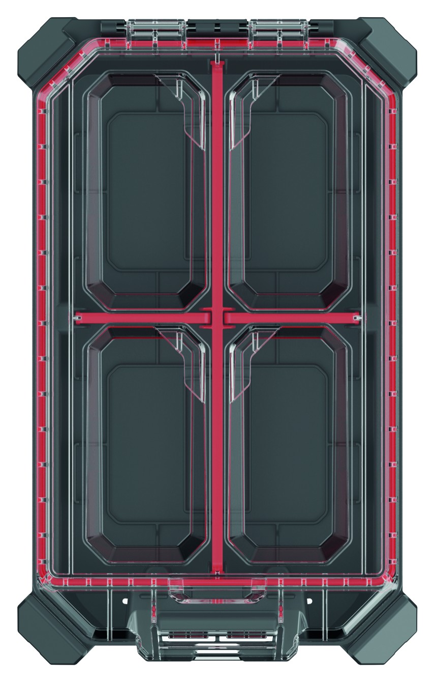 KISTENBERG Organizer narzędziowy MSX 25 niski S - KMX40258S - czarny