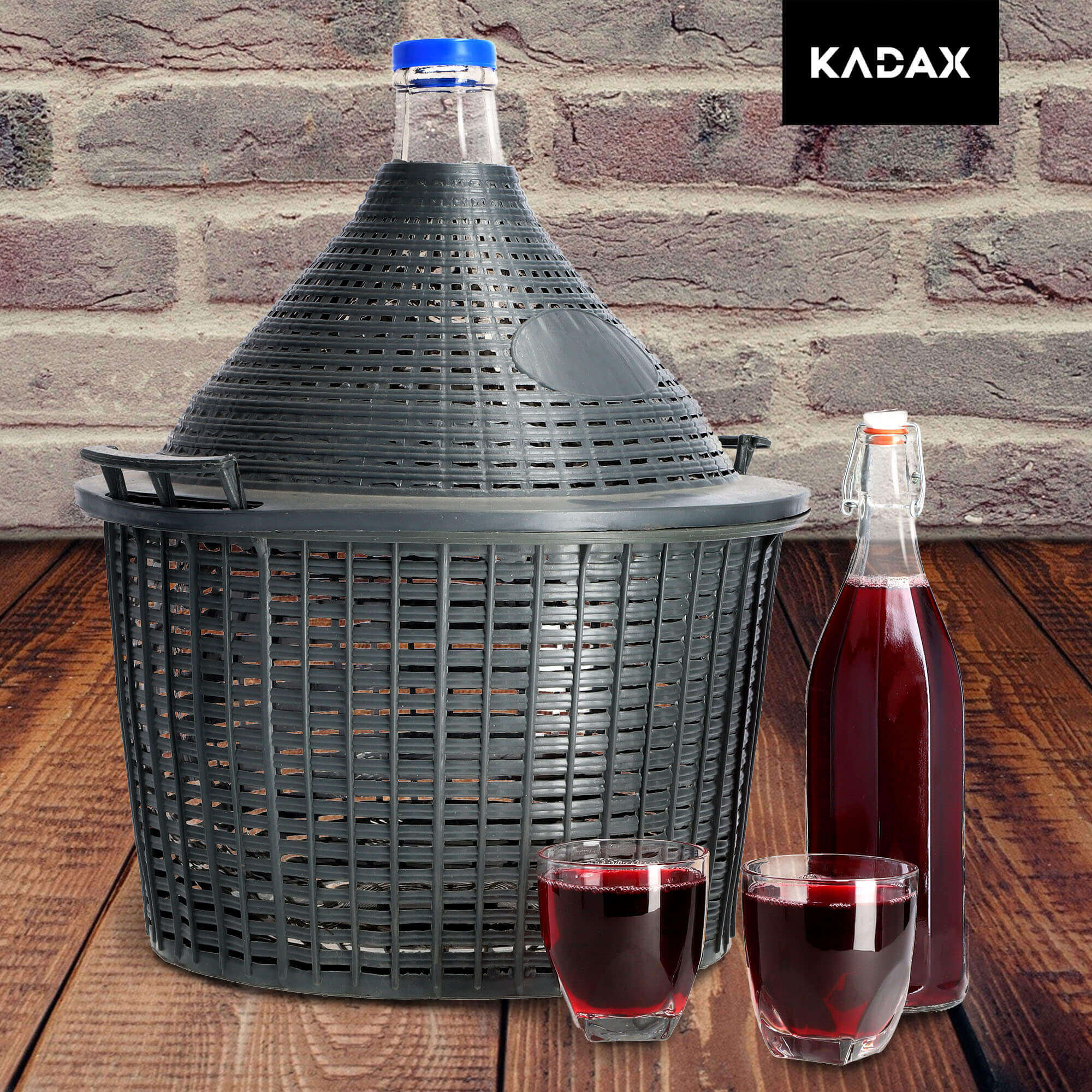 Szklana butelka z korkiem Tore 1000 ml, 3 szt.