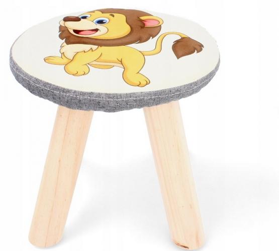 Taboret dla dzieci 28 x 28 cm, lew