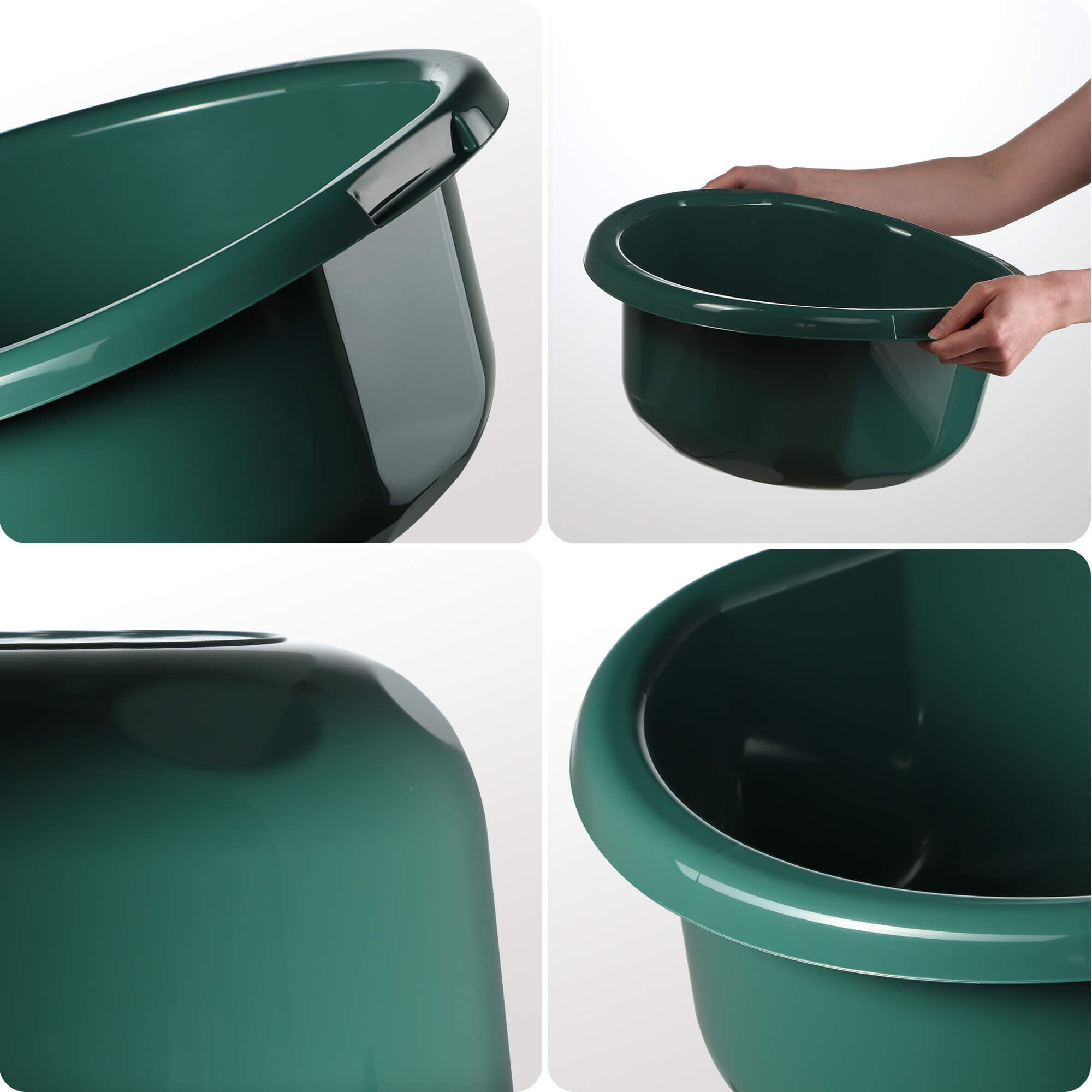 Miska łazienkowa z uszami 15L Lari zielona