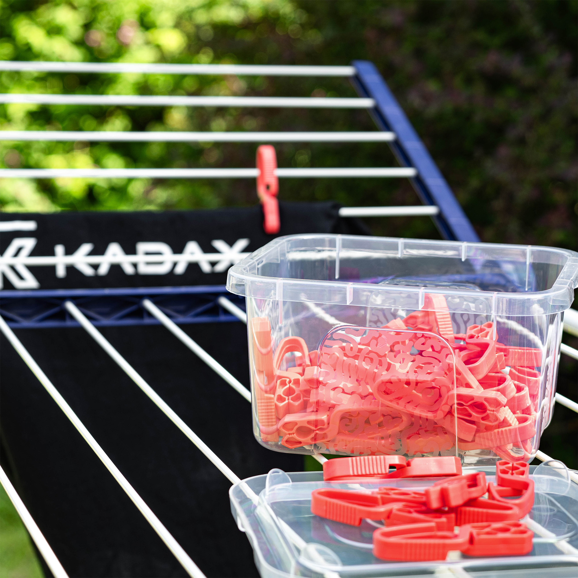 Klamerki na pranie Albet czerwony 50szt+multibox