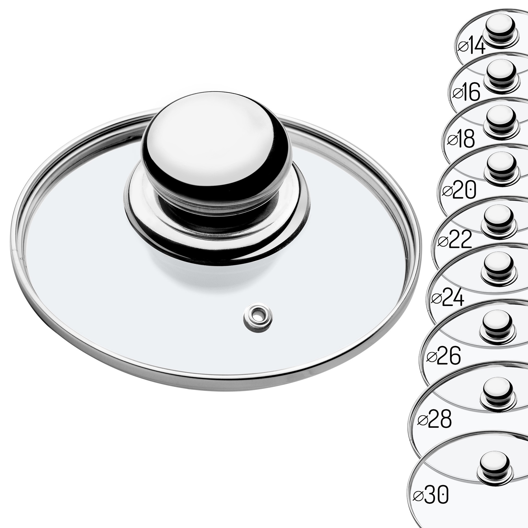 Zestaw pokryw żaroodpornych Vicenza 16,18,20 cm