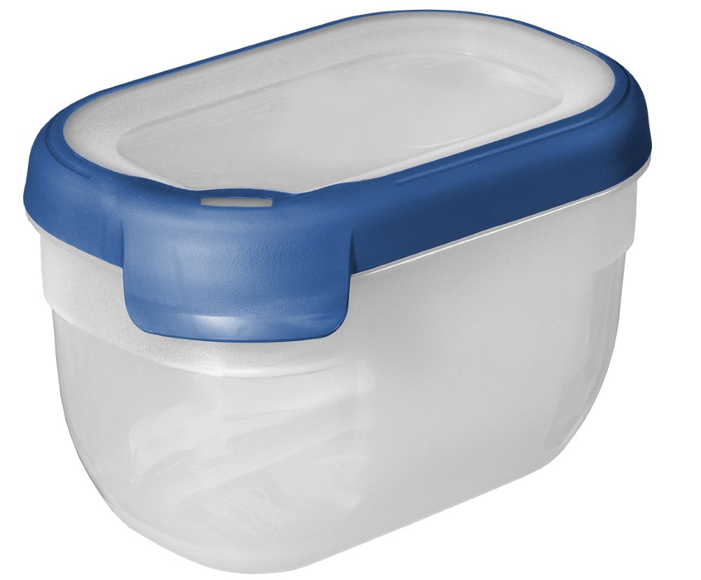 Pojemnik prostokątny 0.75L Curver Grand Chef Eco Line, niebieski 10cm