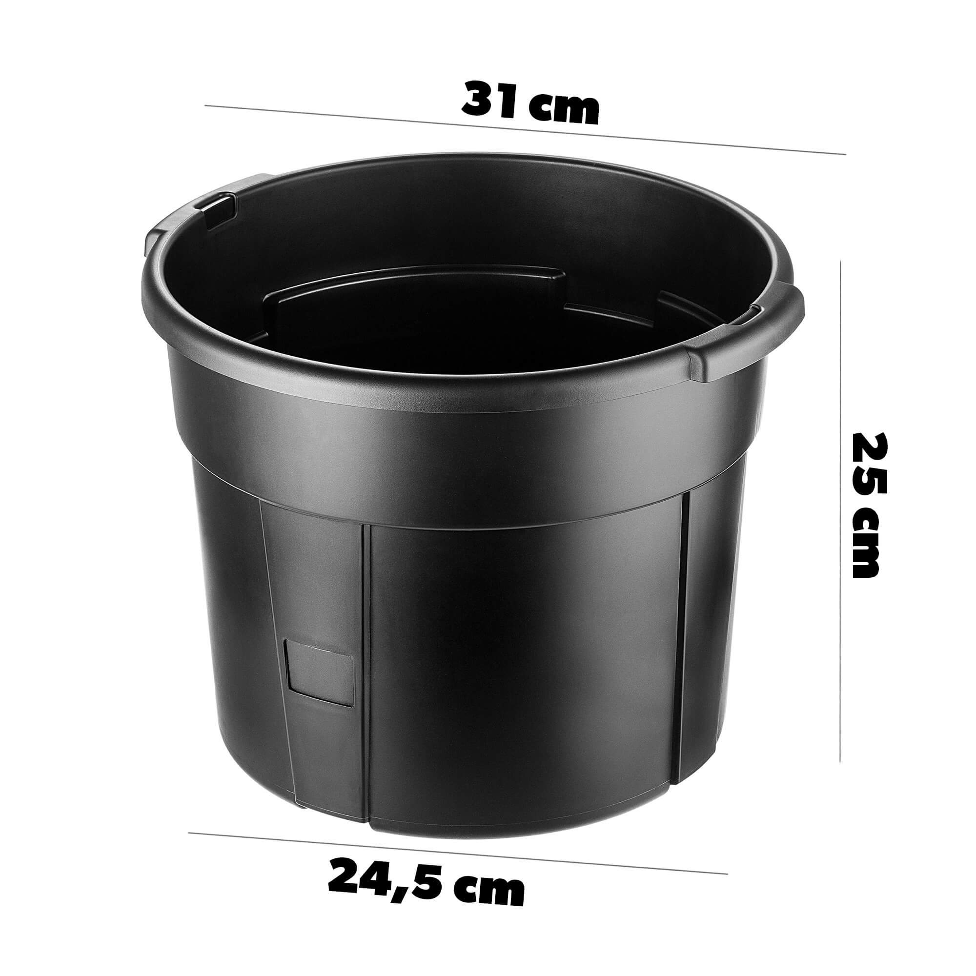 Doniczka do uprawy ziemniaków Patras 30cm, antracyt