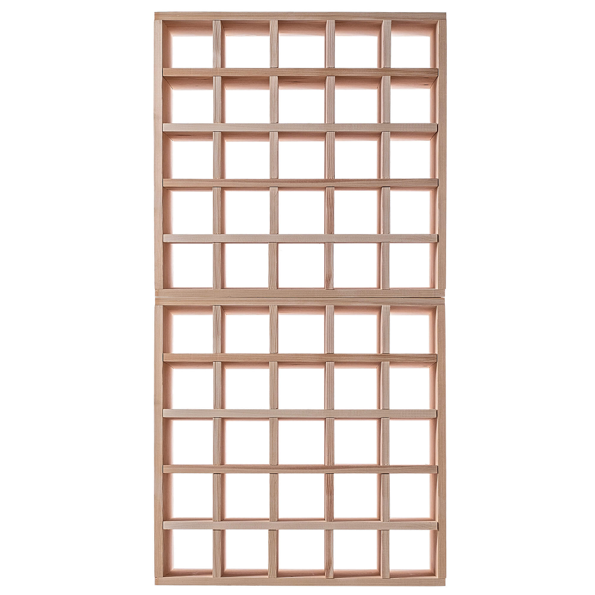 Regał na wino Loreo szachownica drewniany jasny brąz 2szt