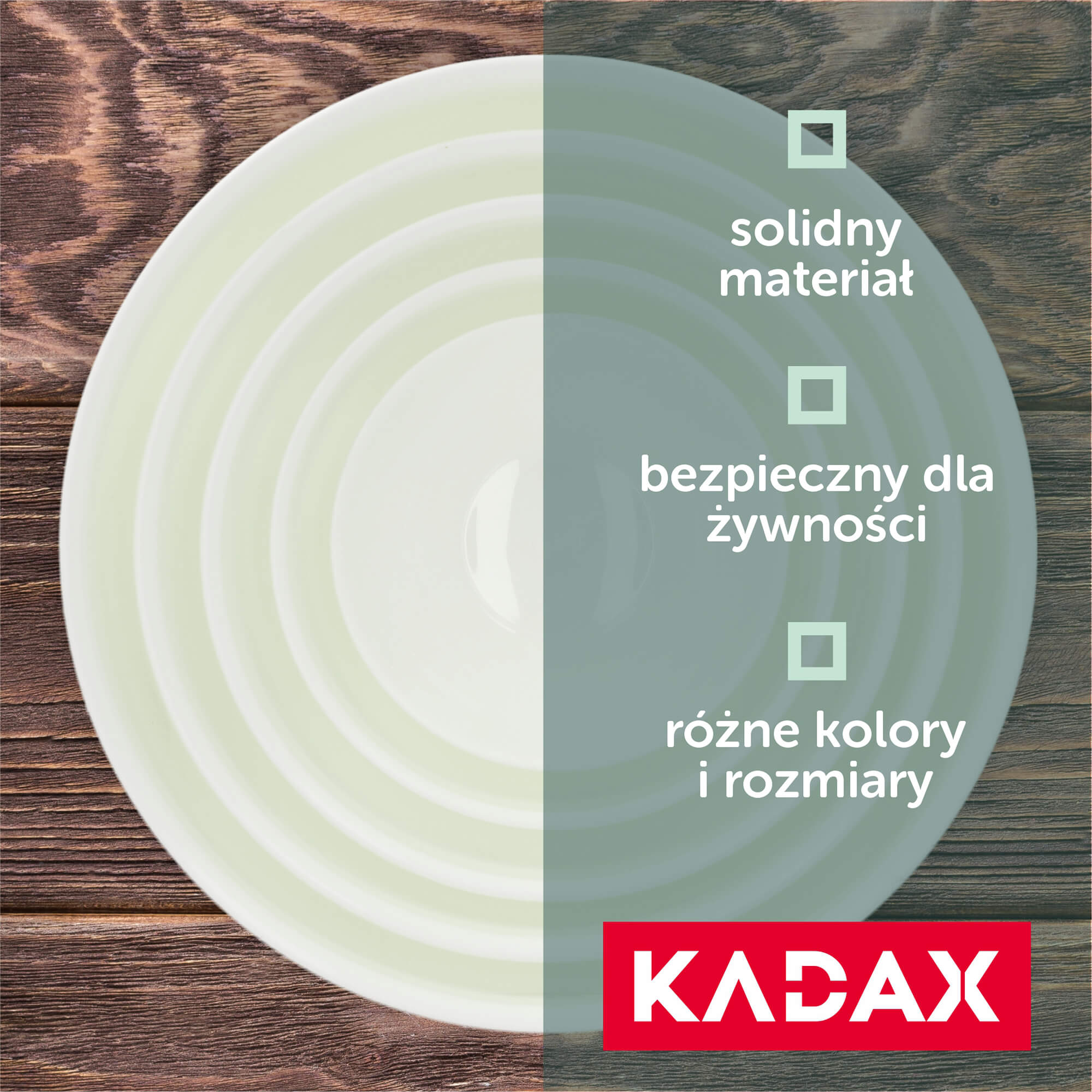 Plastikowa miska kuchenna Musano 0.5L, kremowa