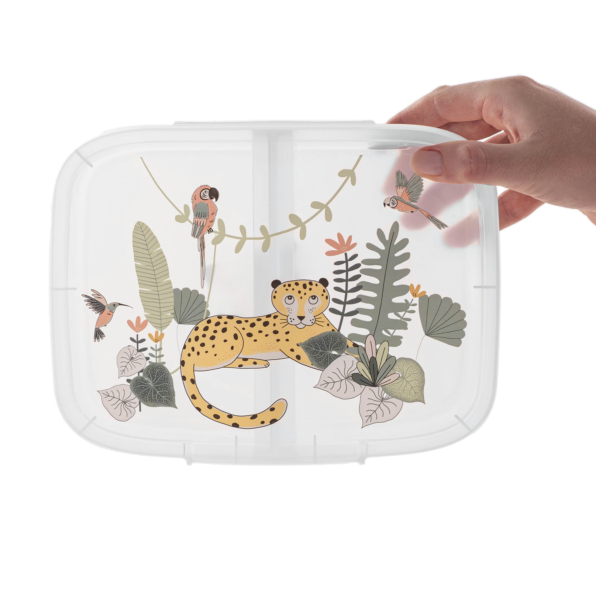 Pojemnik na żywność CURVER Snap Box prostokątny z przegrodą 1.8L