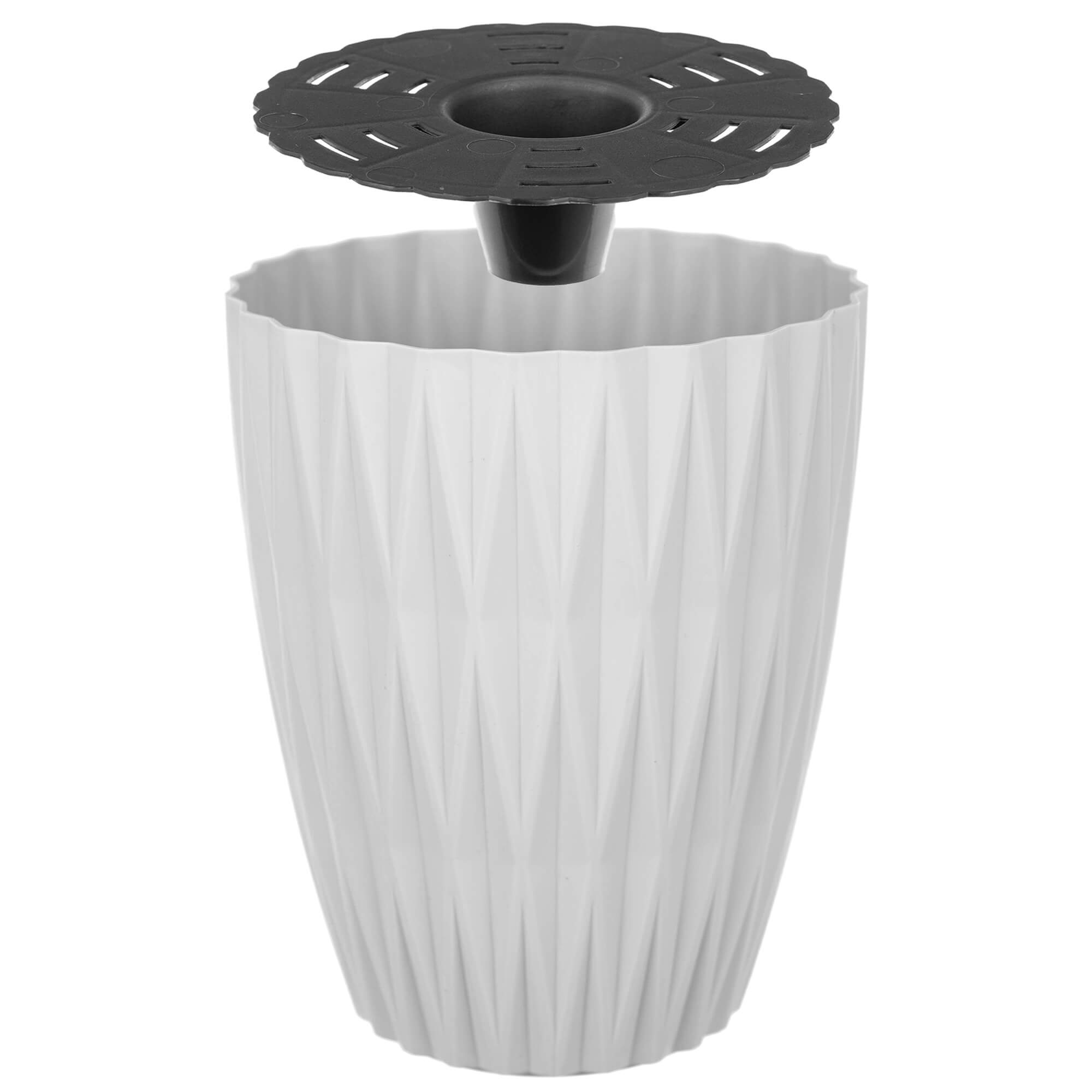 Doniczka z wkładką Terce 13 cm biała