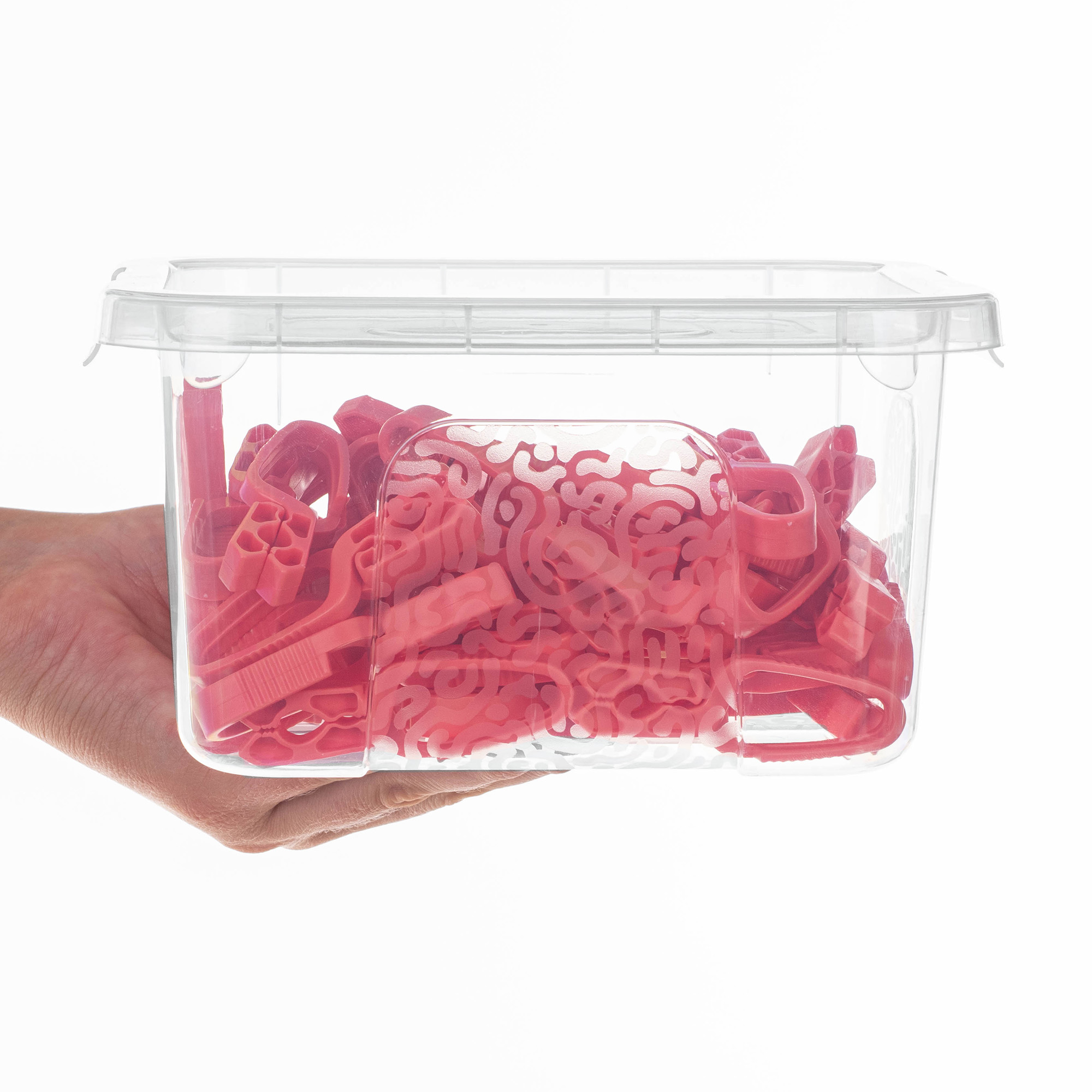 Klamerki na pranie Albet czerwony 50szt+multibox