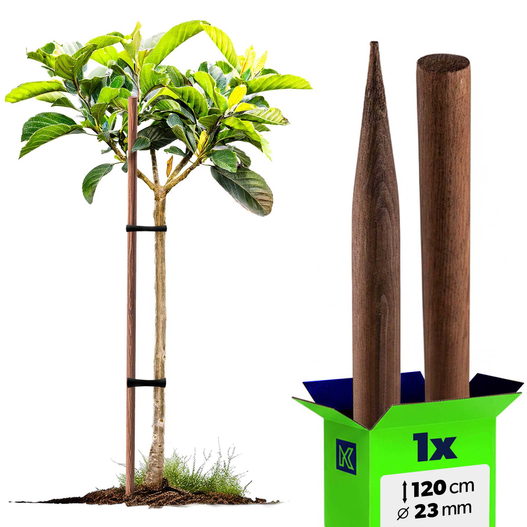 Podpora do roślin drewniana Utre palik impregnowany 23 mm x 120 cm 1 szt.