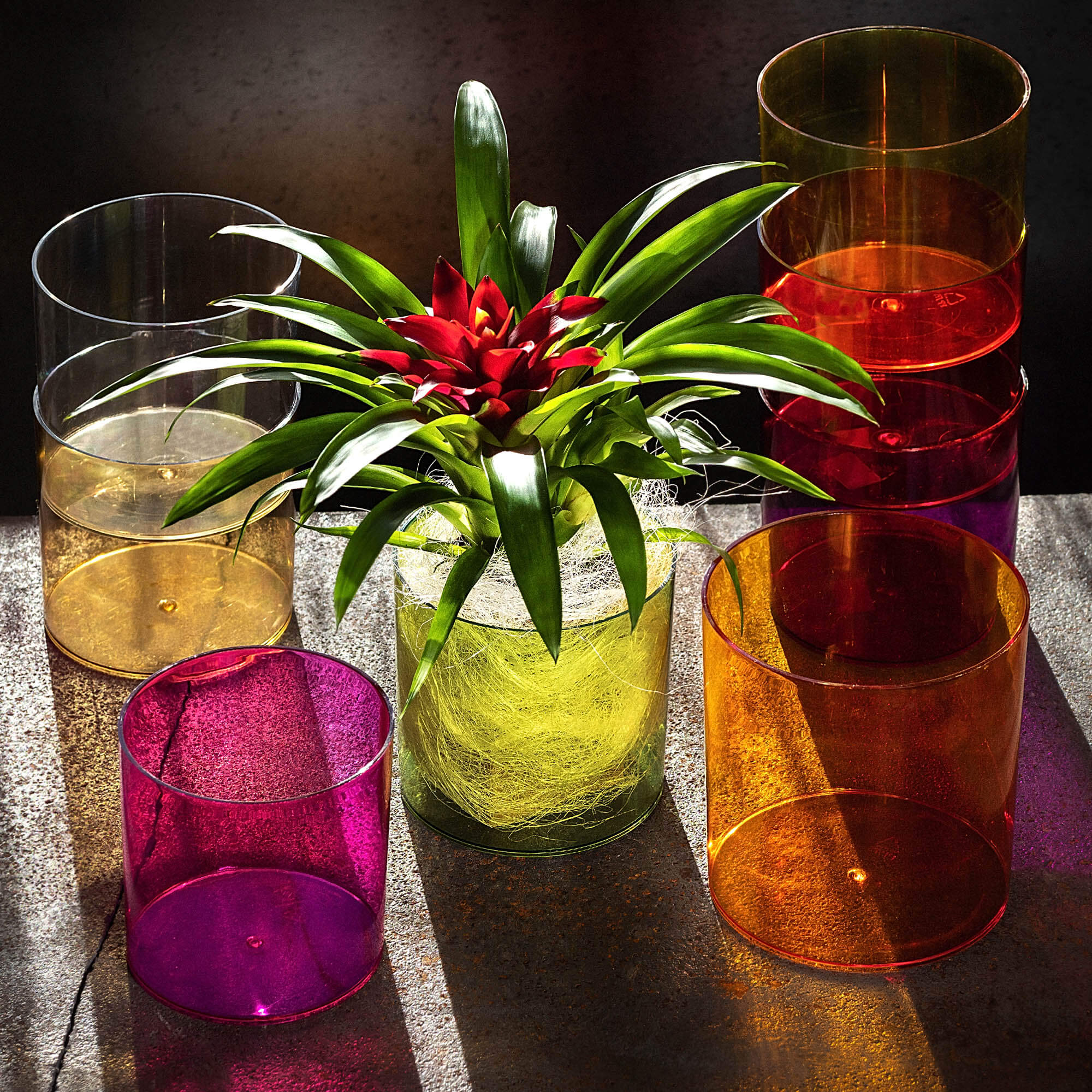 Doniczka na kwiaty okrągła Figari 12 cm, miodowy