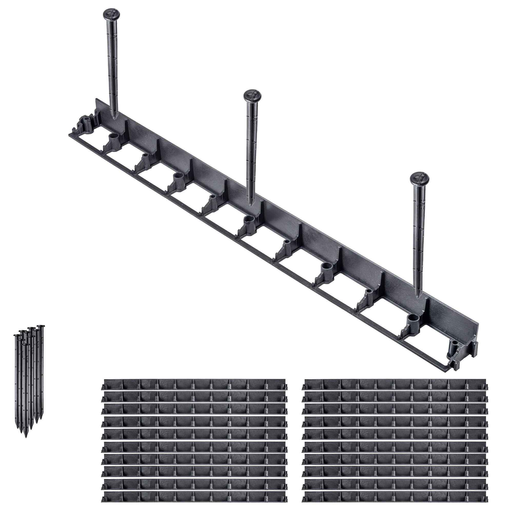Obrzeże ogrodowe Raberg 102 x 5,8 cm, 20 szt + kotwy 60 szt.