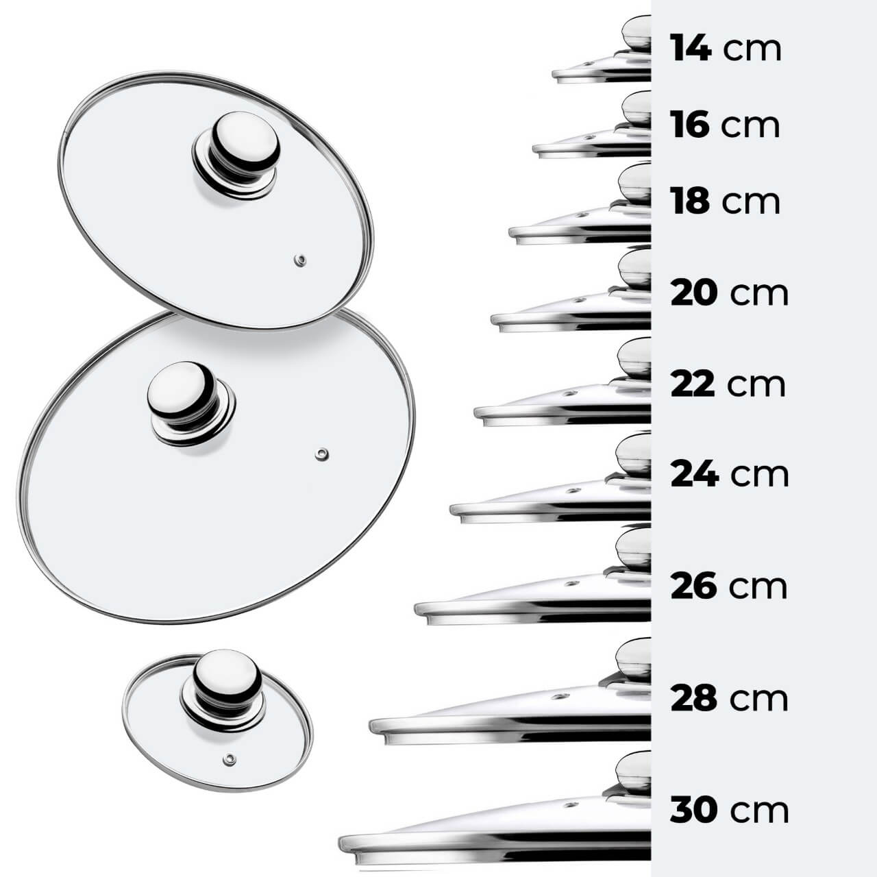 Pokrywa żaroodporna Finsta z metalowym uchwytem, 18 cm