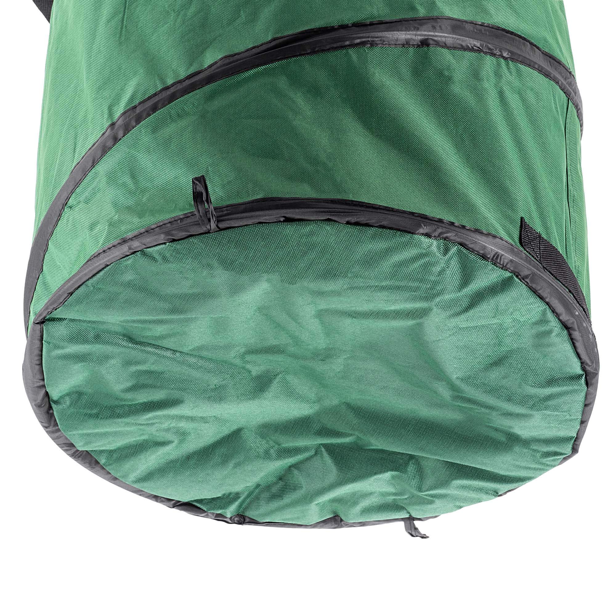 Składany kosz ogrodowy Vermenton 175L zielony