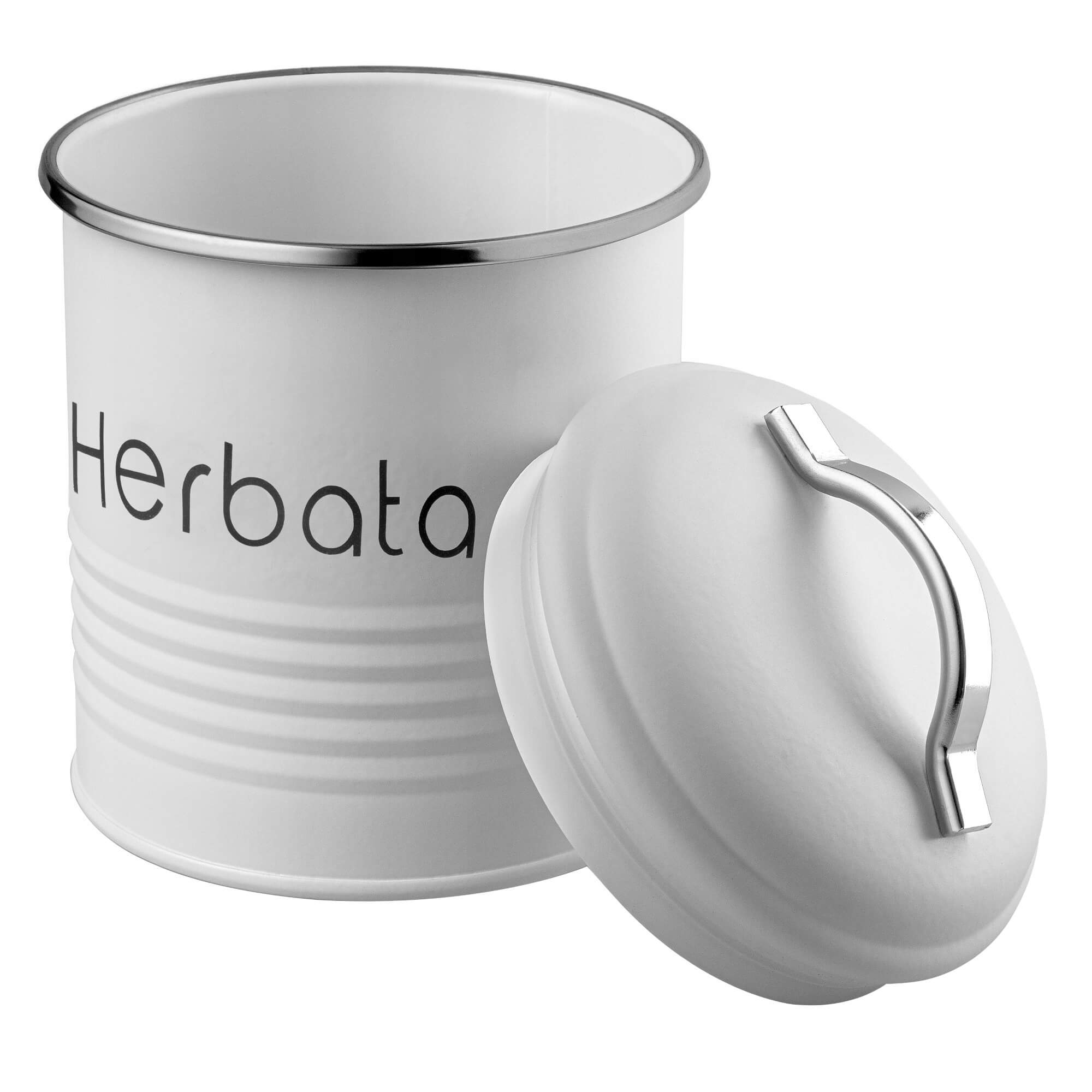 Zestaw pojemników Tufo na chleb, kawę, herbatę i cukier, biały