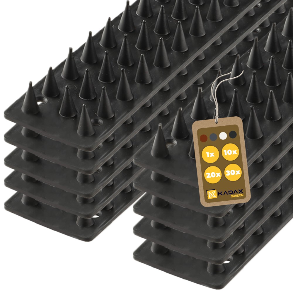 Plastikowe kolce Tosta przeciw ptakom 4,5 x 50 cm czarne 10 szt.