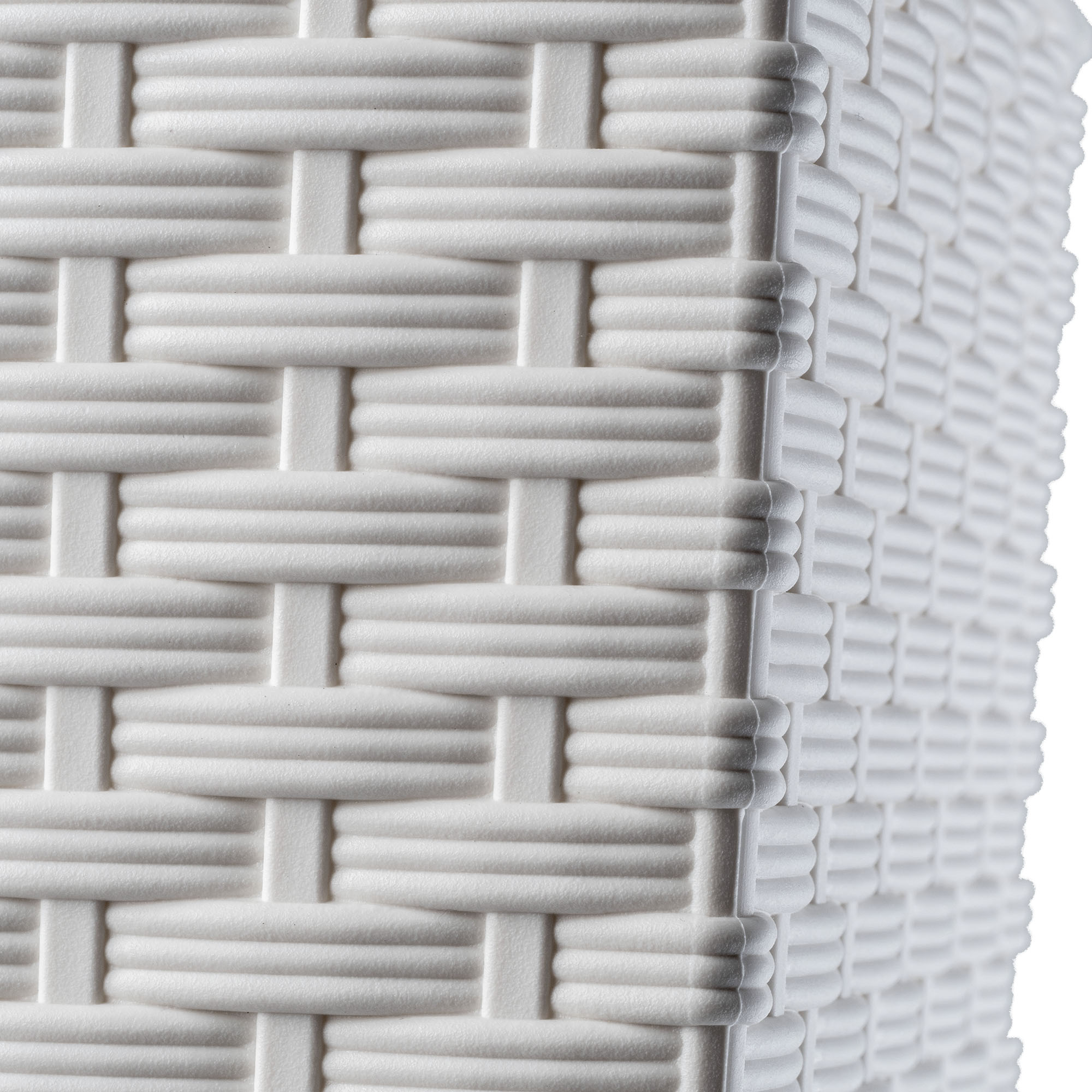 Donica z wkładem rattan Pesaro 25 cm, kremowa