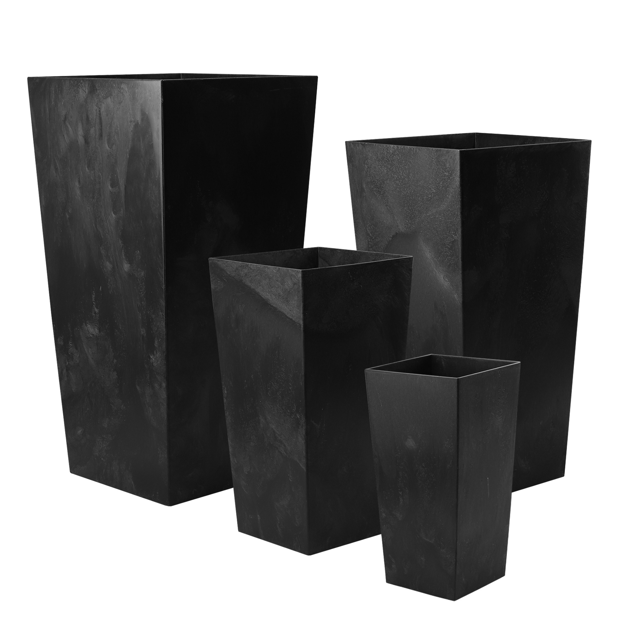 Donica ogrodowa Pesaro 30cm czarny beton