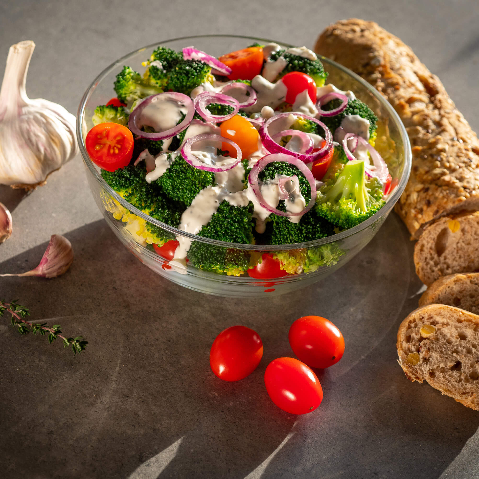 Salaterka szklana 17 cm, 1 szt