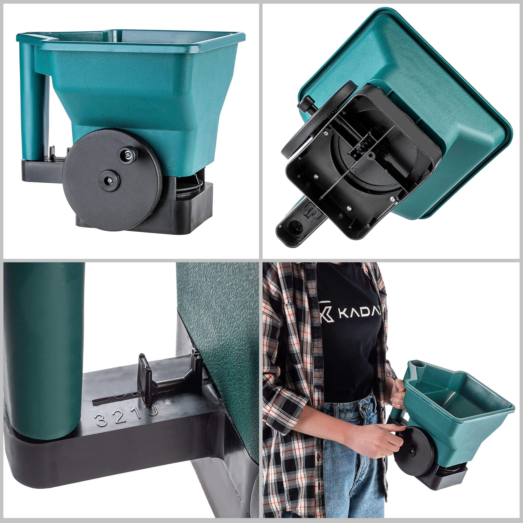 Siewnik ręczny Souge 3L zielony