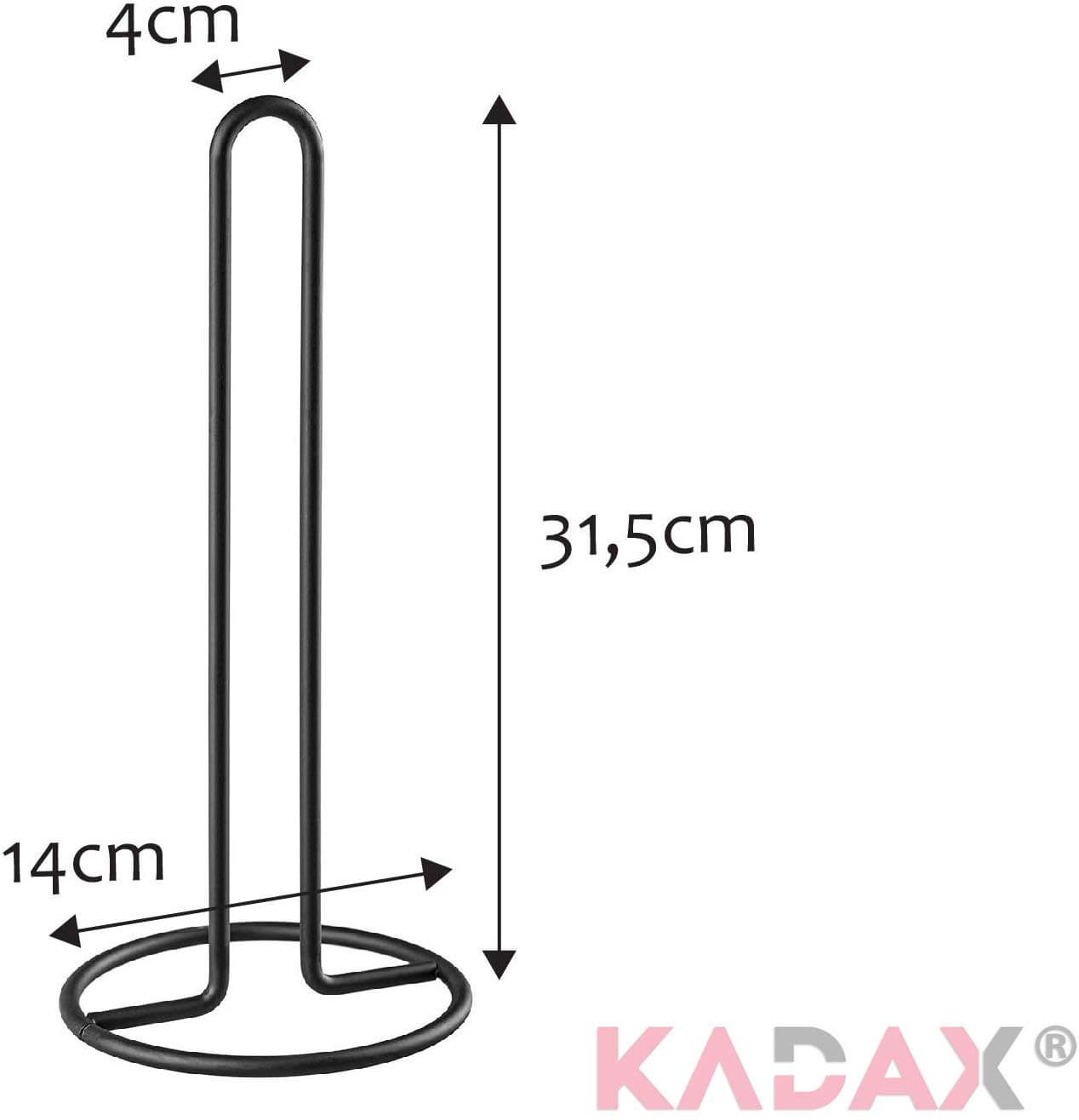 Stojak na ręcznik papierowy 31 x 14 cm