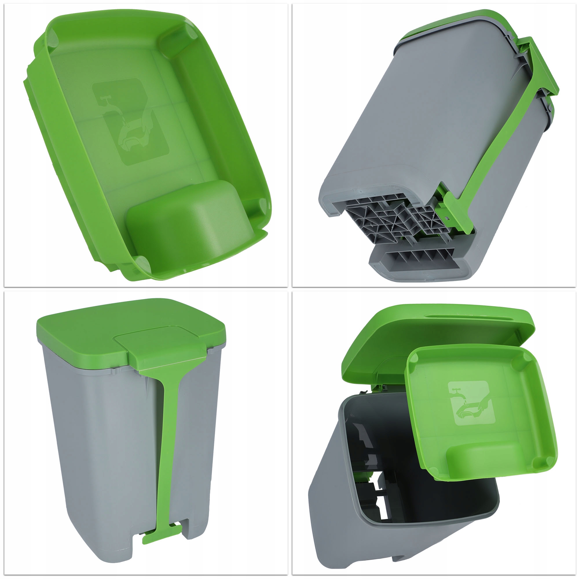 Kosz na śmieci Curver Essentials 20L, zielony