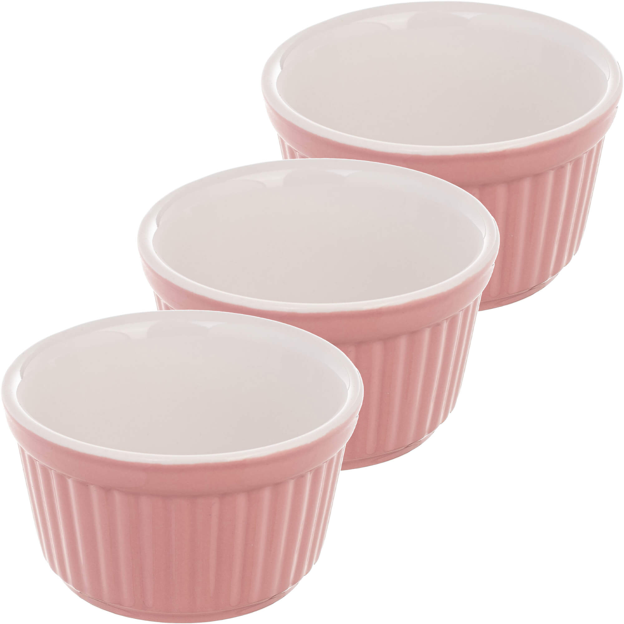 Naczynie ceramiczne do zapiekania Maes 9 x 5 cm różowe 3 szt.