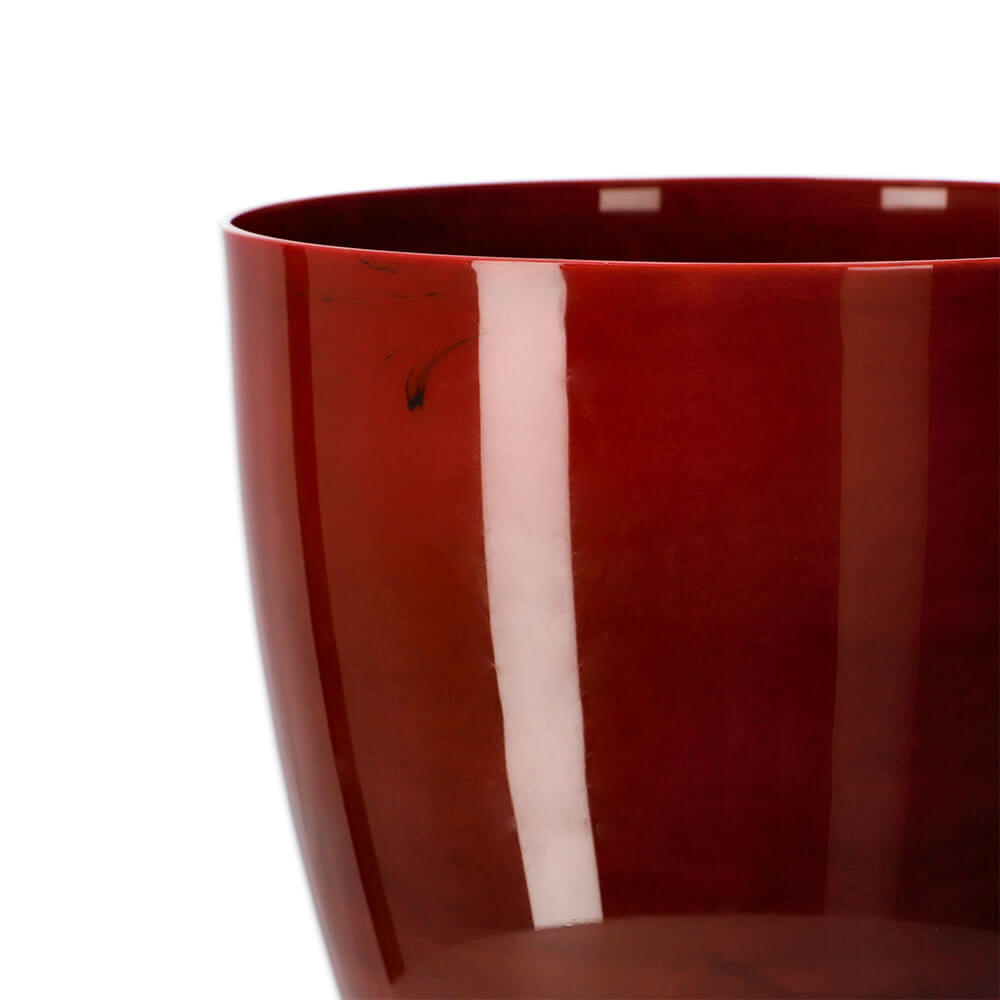 Doniczka na kwiaty Agen 12 cm, czerwony marmur