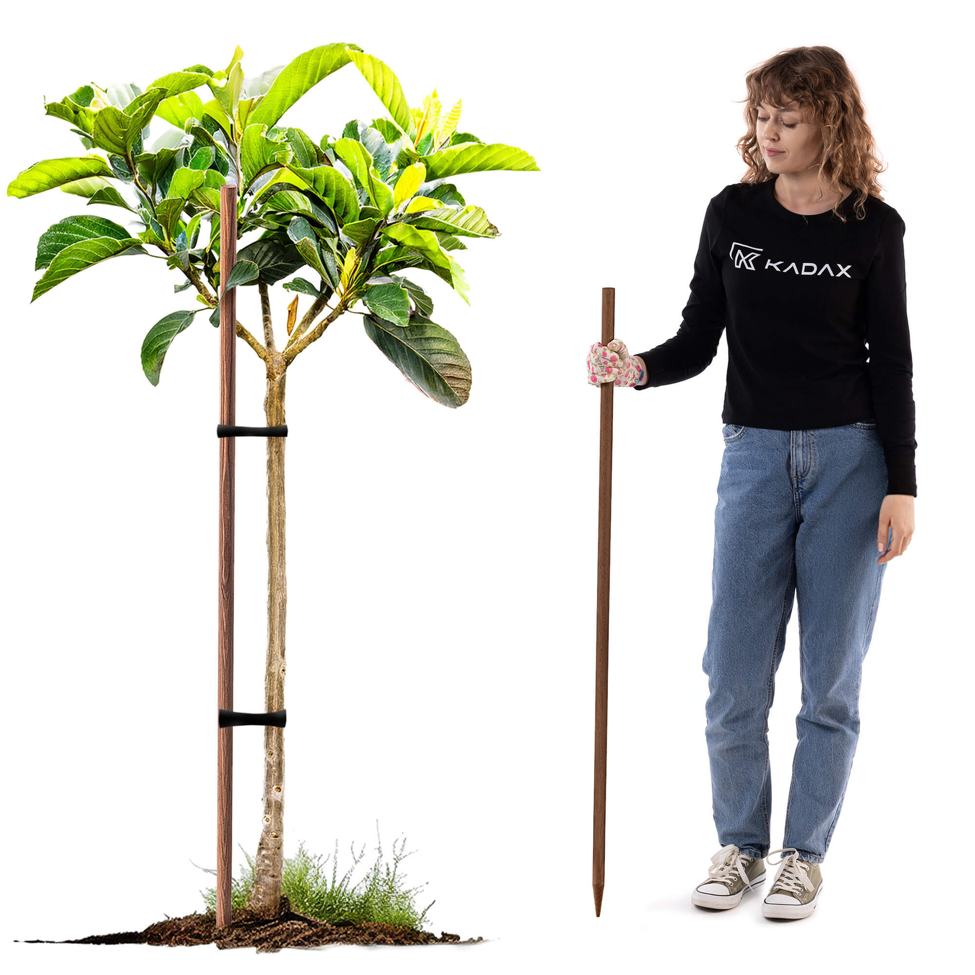 Podpora do roślin drewniana Tarup palik 28 mm x 120 cm 1 szt.