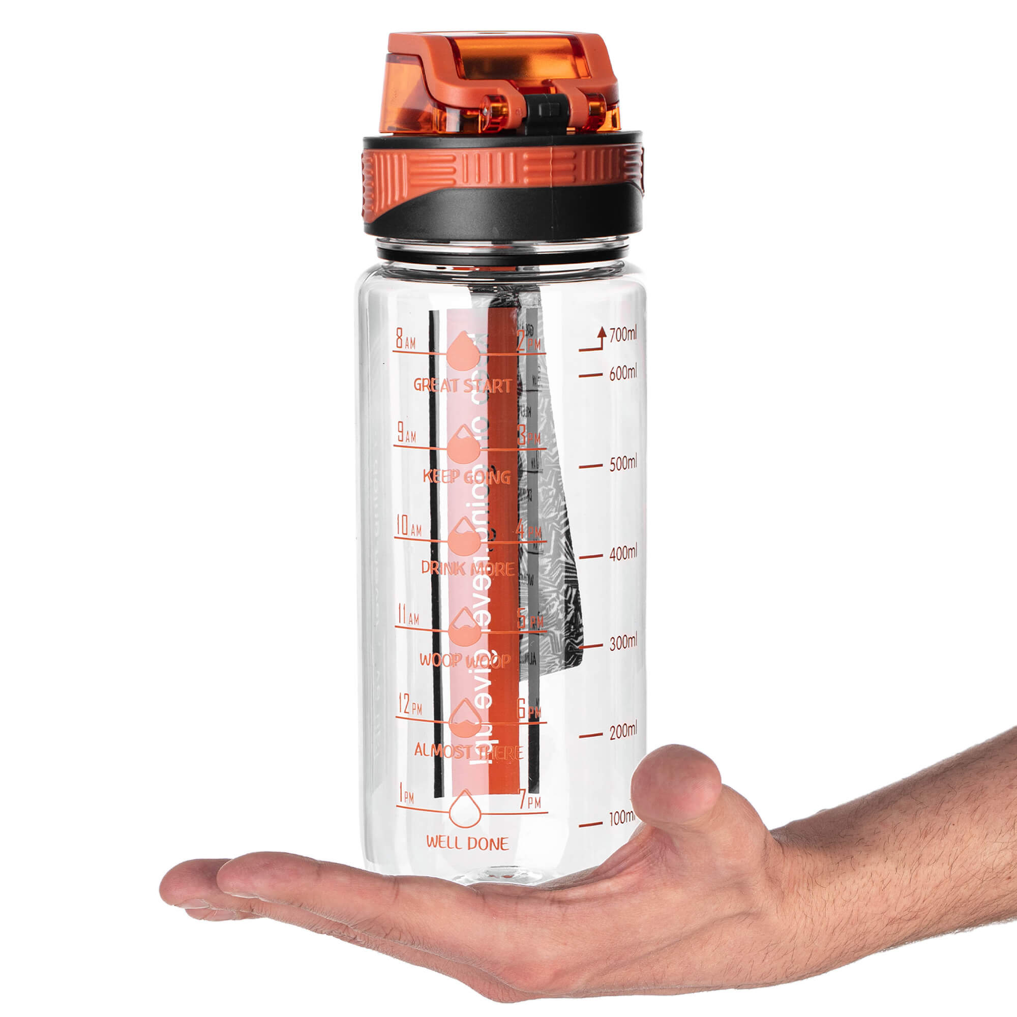 Butelka tritanowa na wodę Alpo 750ml bidon pomarańczowy