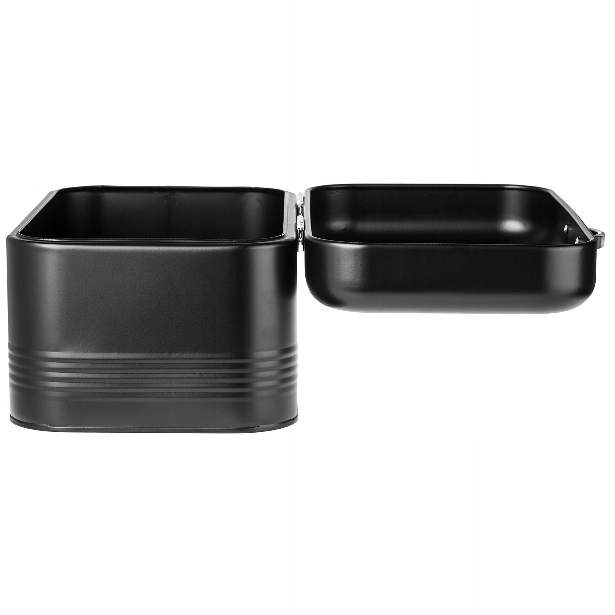 Zestaw pojemników Tufo na chleb, kawę, herbatę i cukier, czarny