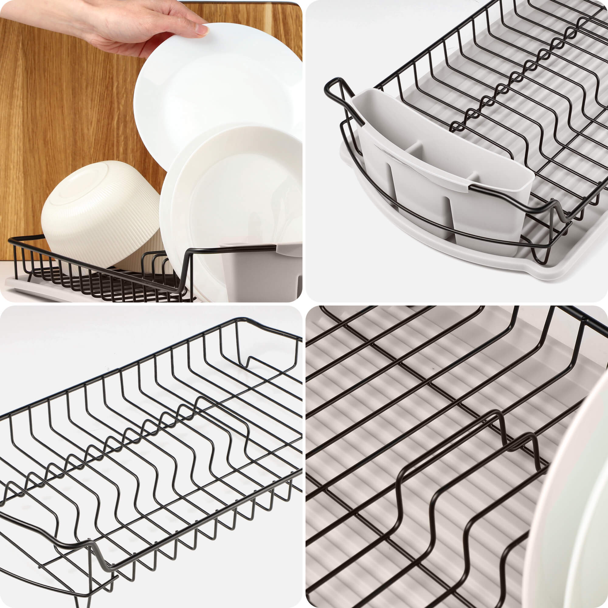 Suszarka do naczyń Tolva, szary jasny