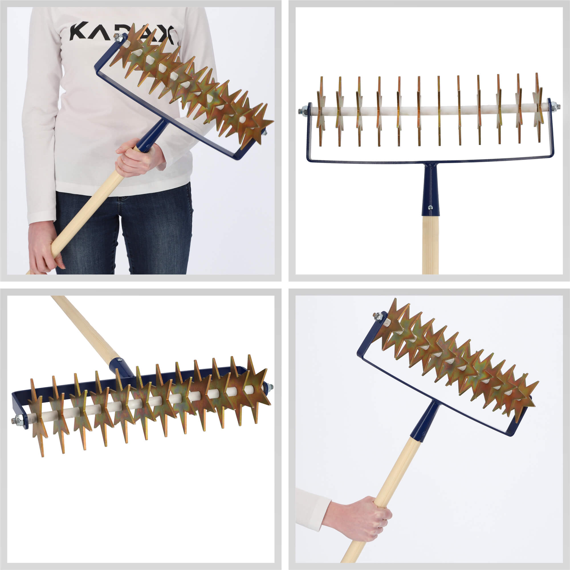 Spulchniacz obrotowy Kesti 166 x 44 cm, niebieski