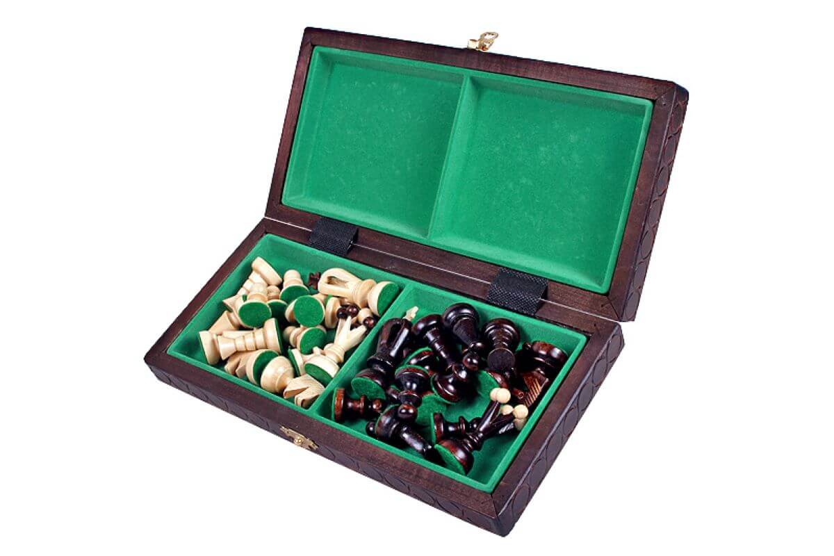 Szachy drewniane 30 x 30 cm