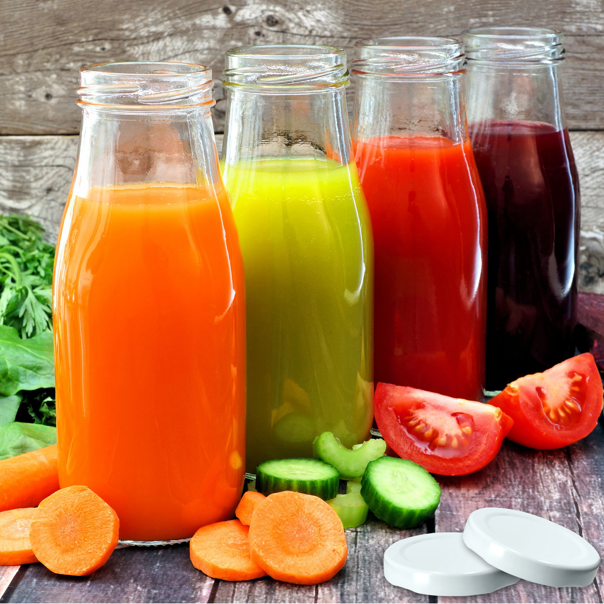 Metalowe wieczka do słoików i butelek 100szt fi 38mm białe