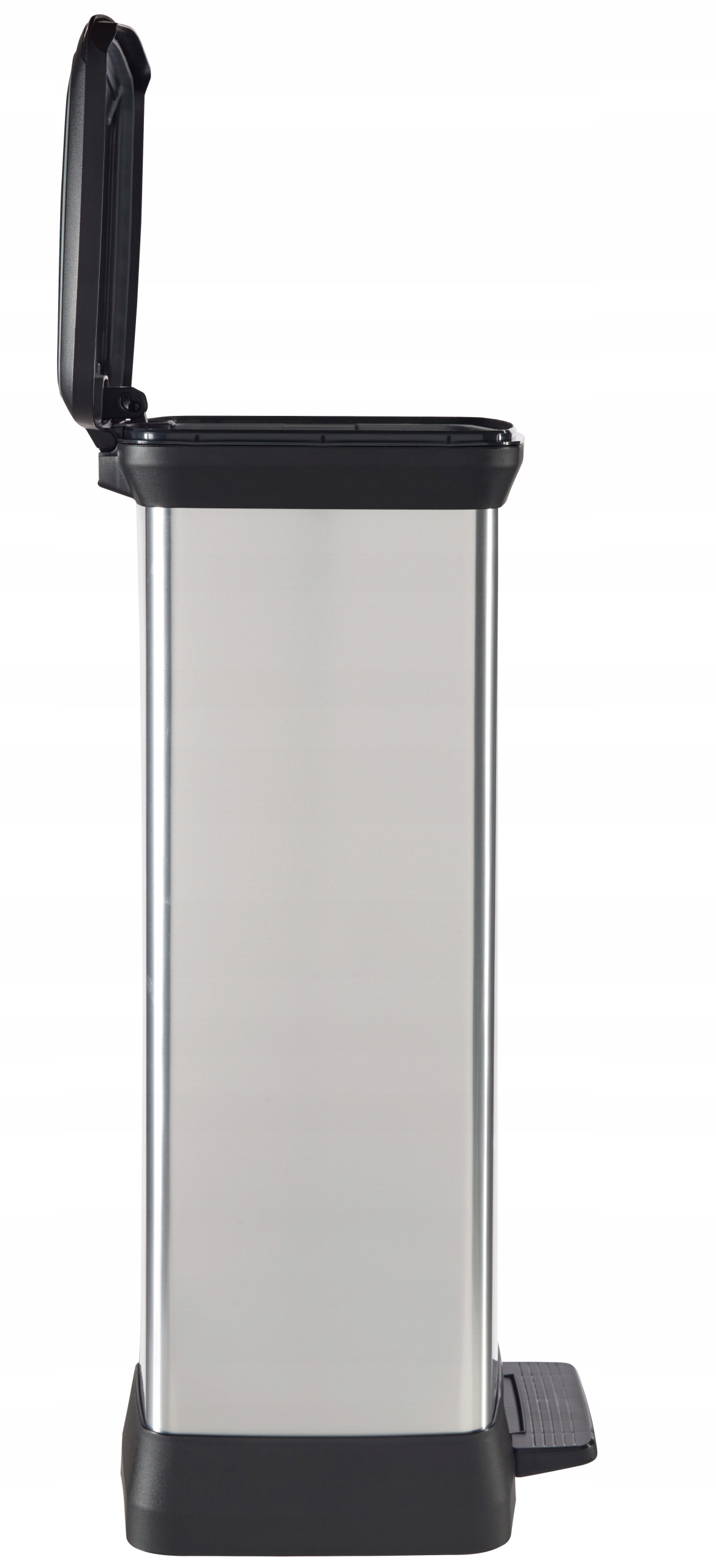 Kosz na śmieci 50L Curver Deco Bin, metalizowany