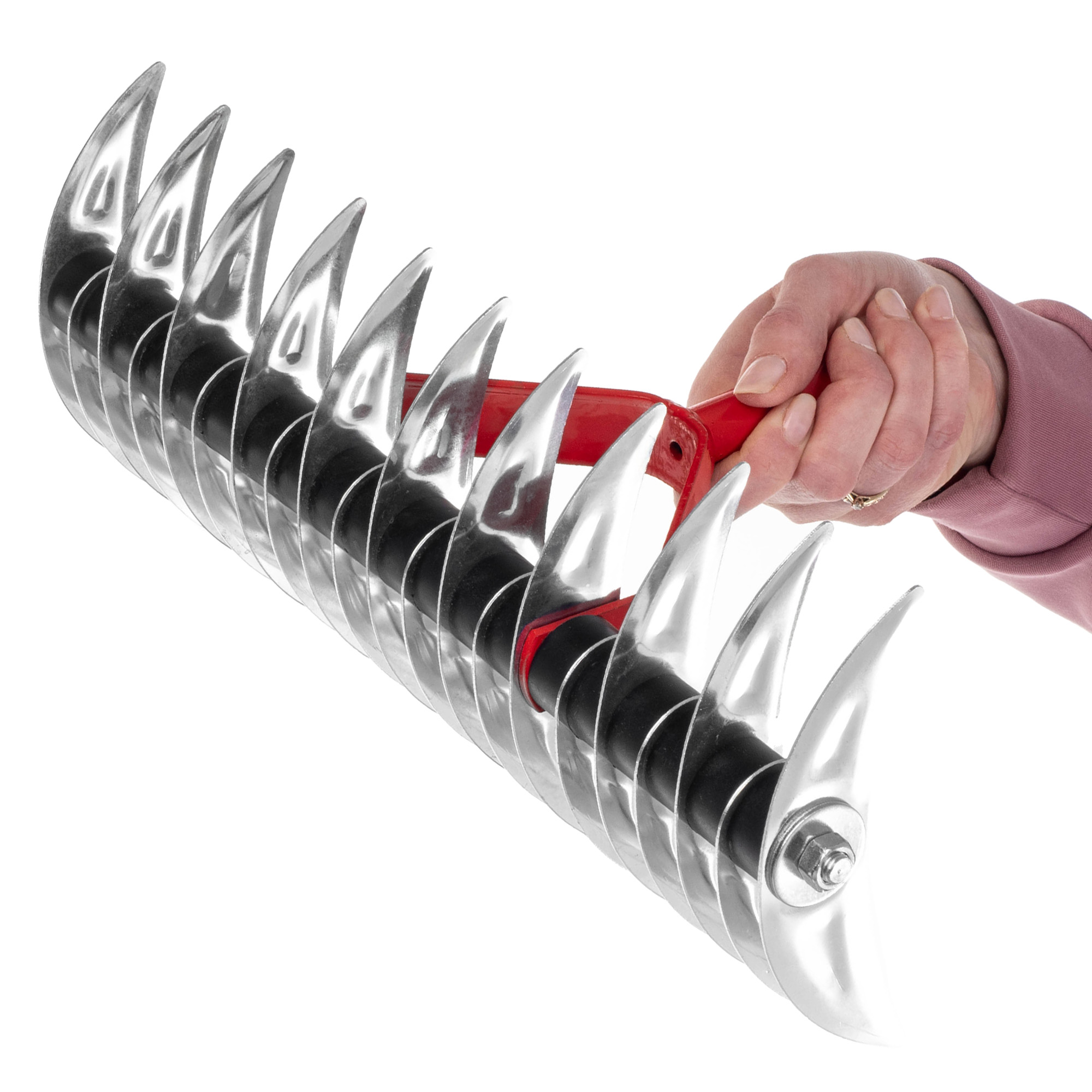 Aerator dwustronny Strand 36 x 14 cm, srebrny