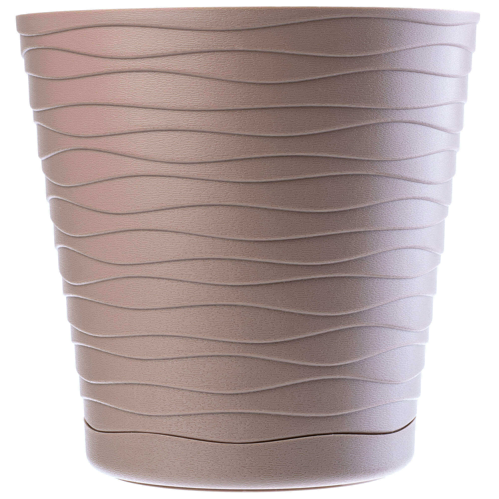 Doniczka z podstawką Greve 25 cm, beżowa