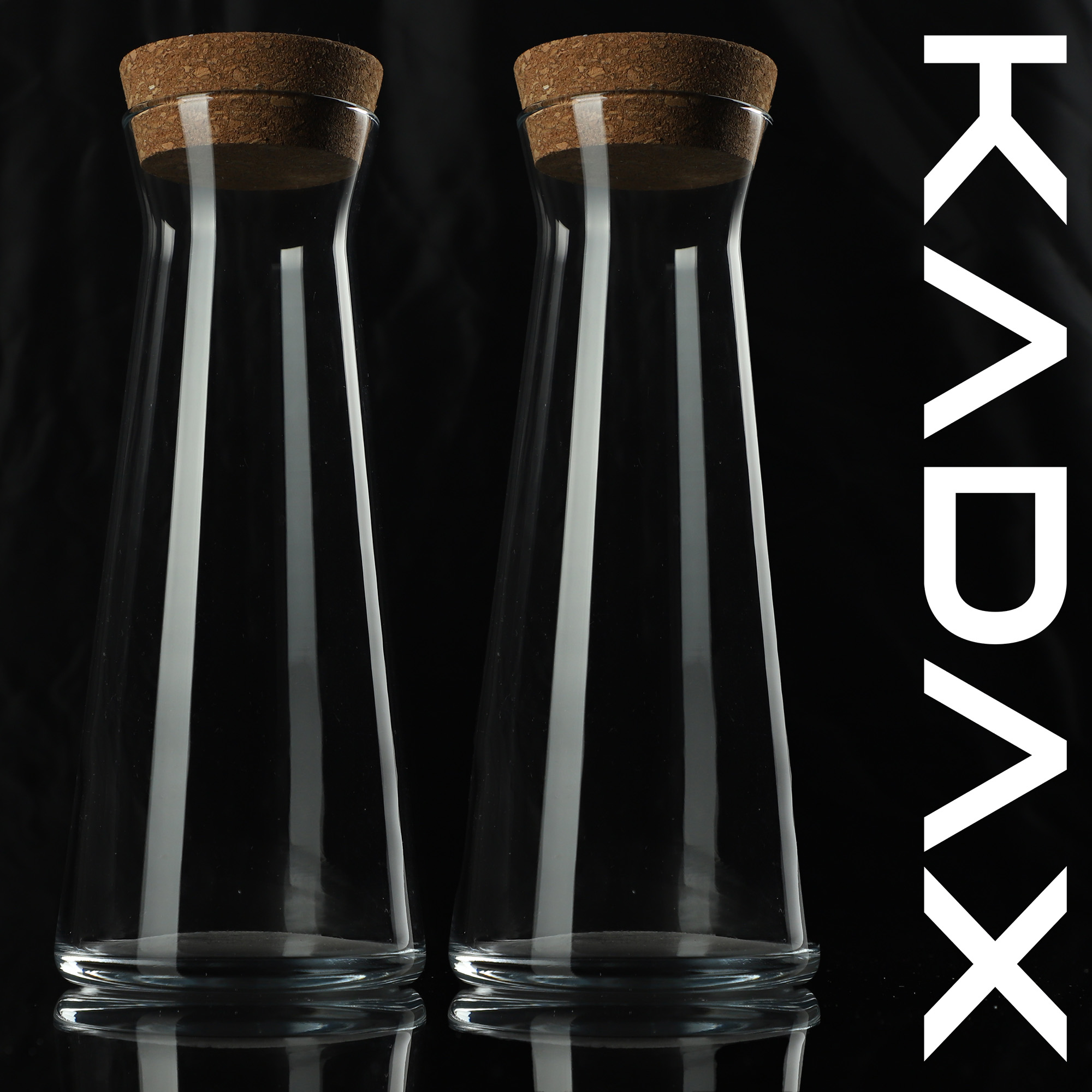 Karafka z korkiem Taggia 1L 2 szt.