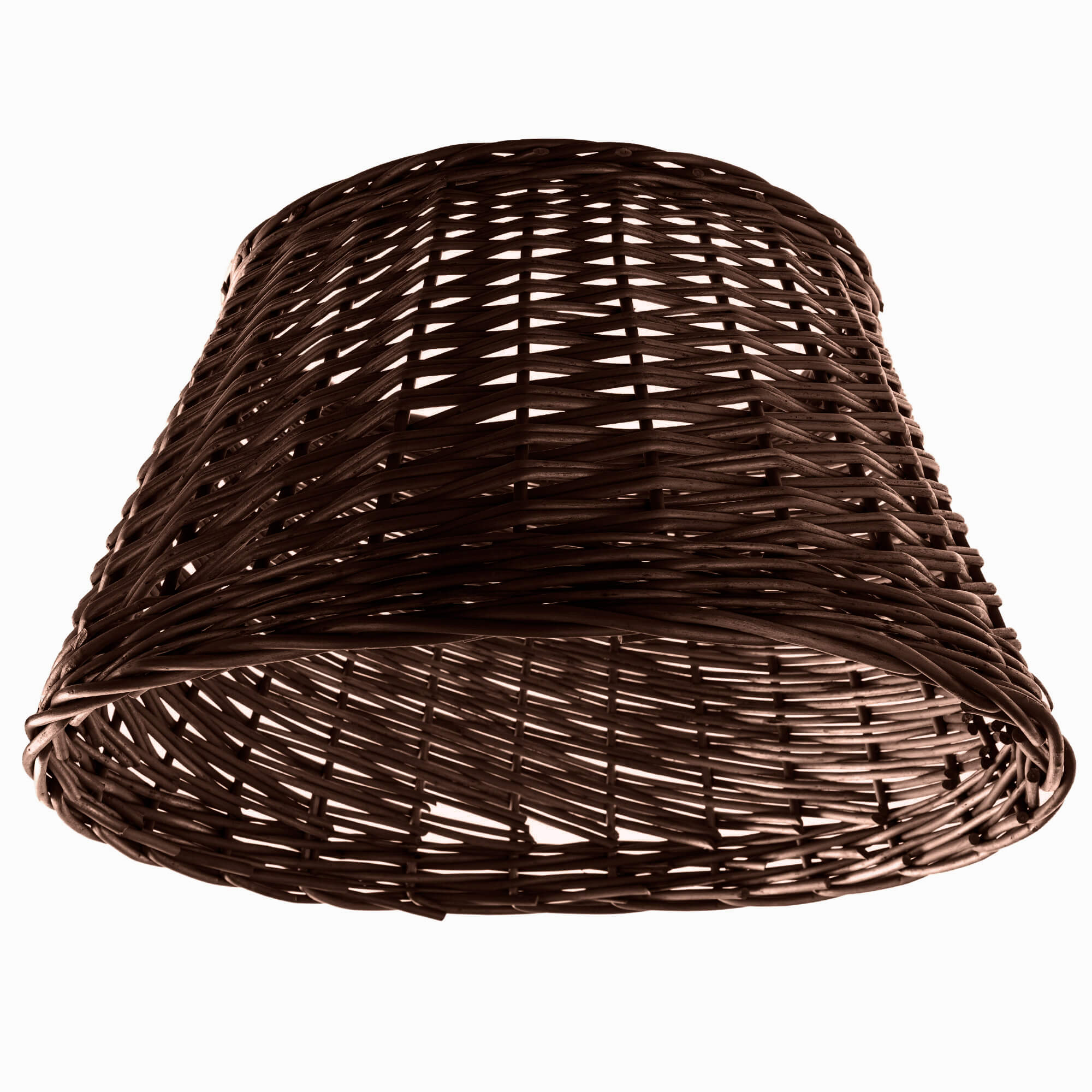 Osłona wiklinowa choinkowa naturalna Aliano 50cm ciemna
