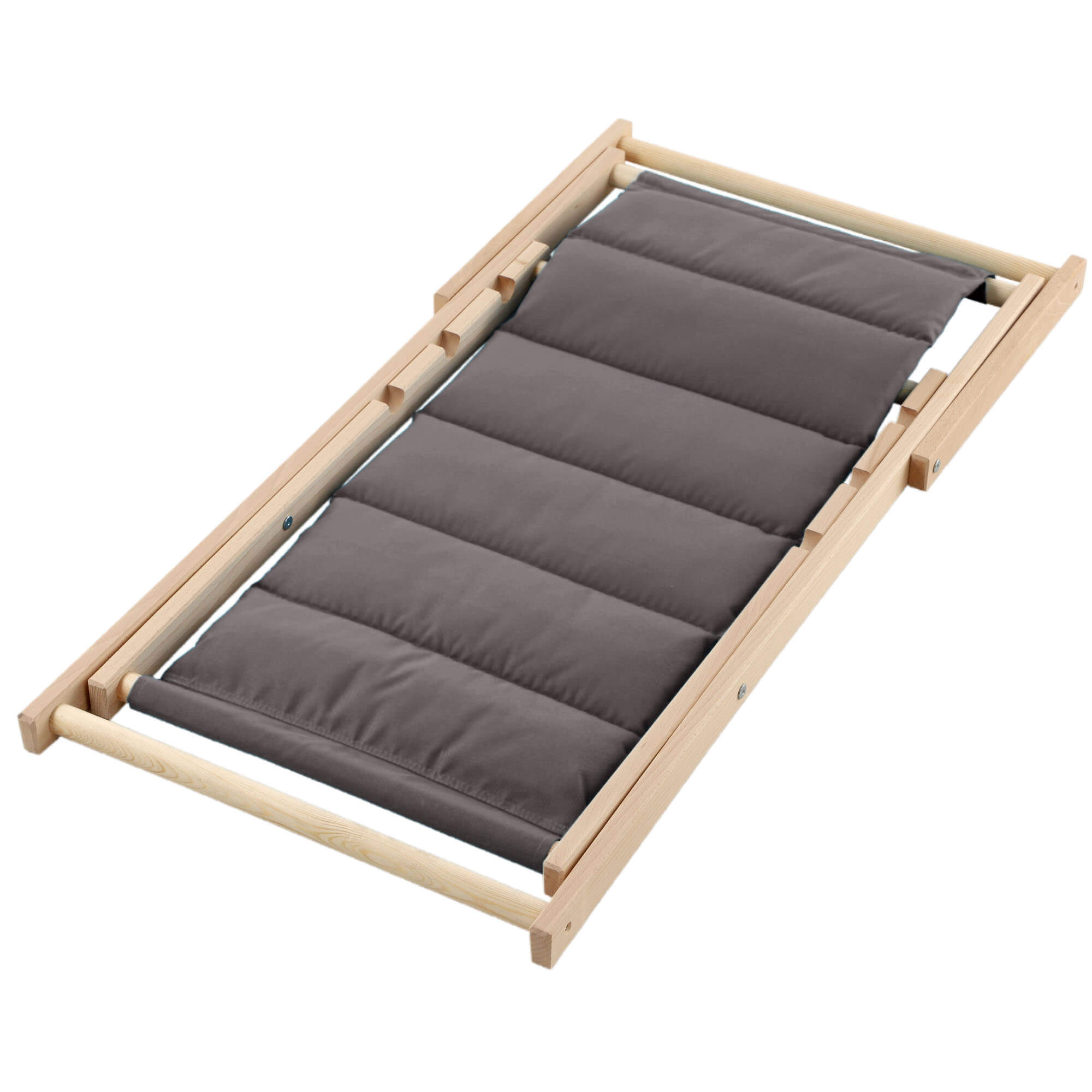 Leżak drewniany Troia, szary