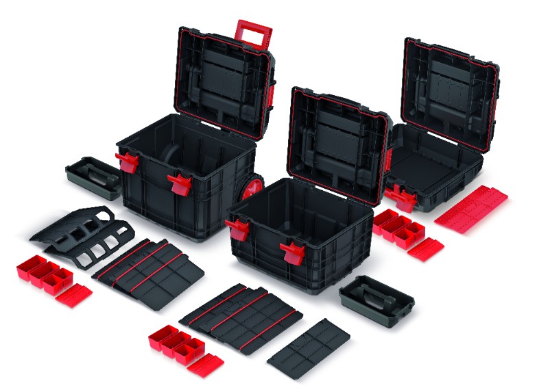 KISTENBERG Zestaw Skrzyń narzędziowych C Block ALU LOG 3w1 85 - KXCAS454085 - szary