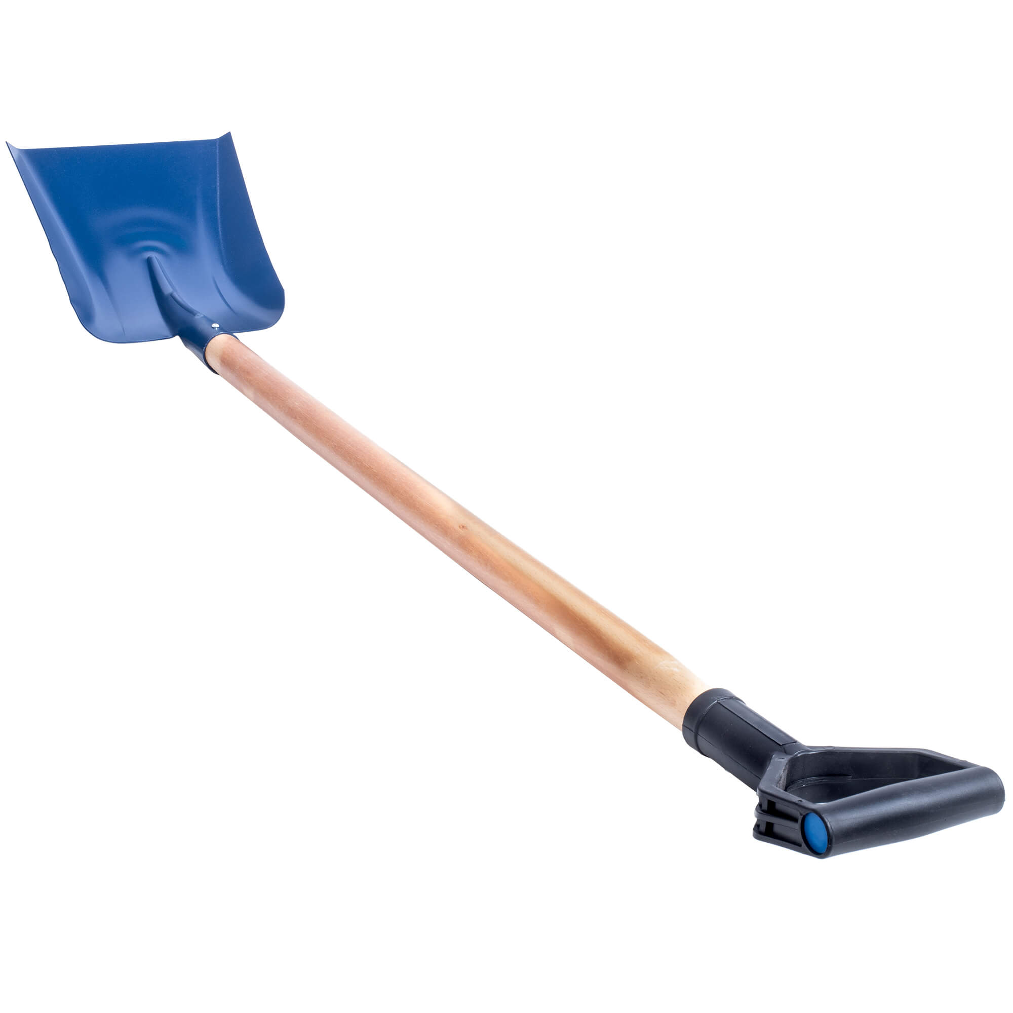 Łopata z drewnianym trzonkiem 135 x 24 cm, niebieska