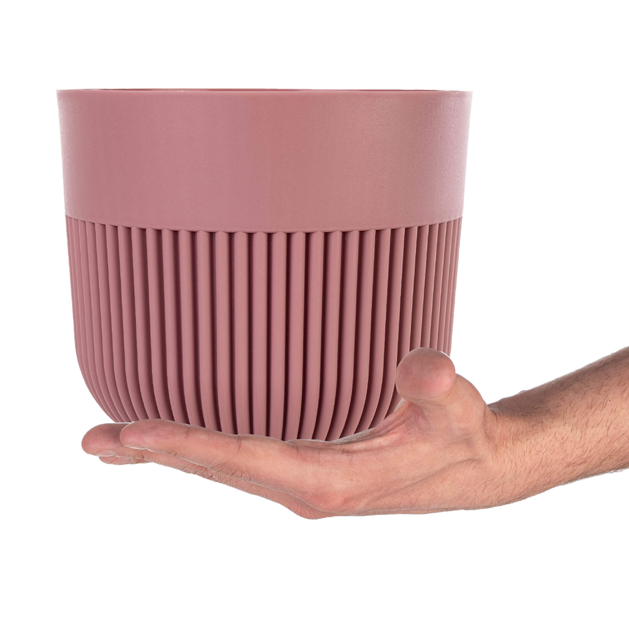 Doniczka osłonka Ornon 17 cm pudrowy róż