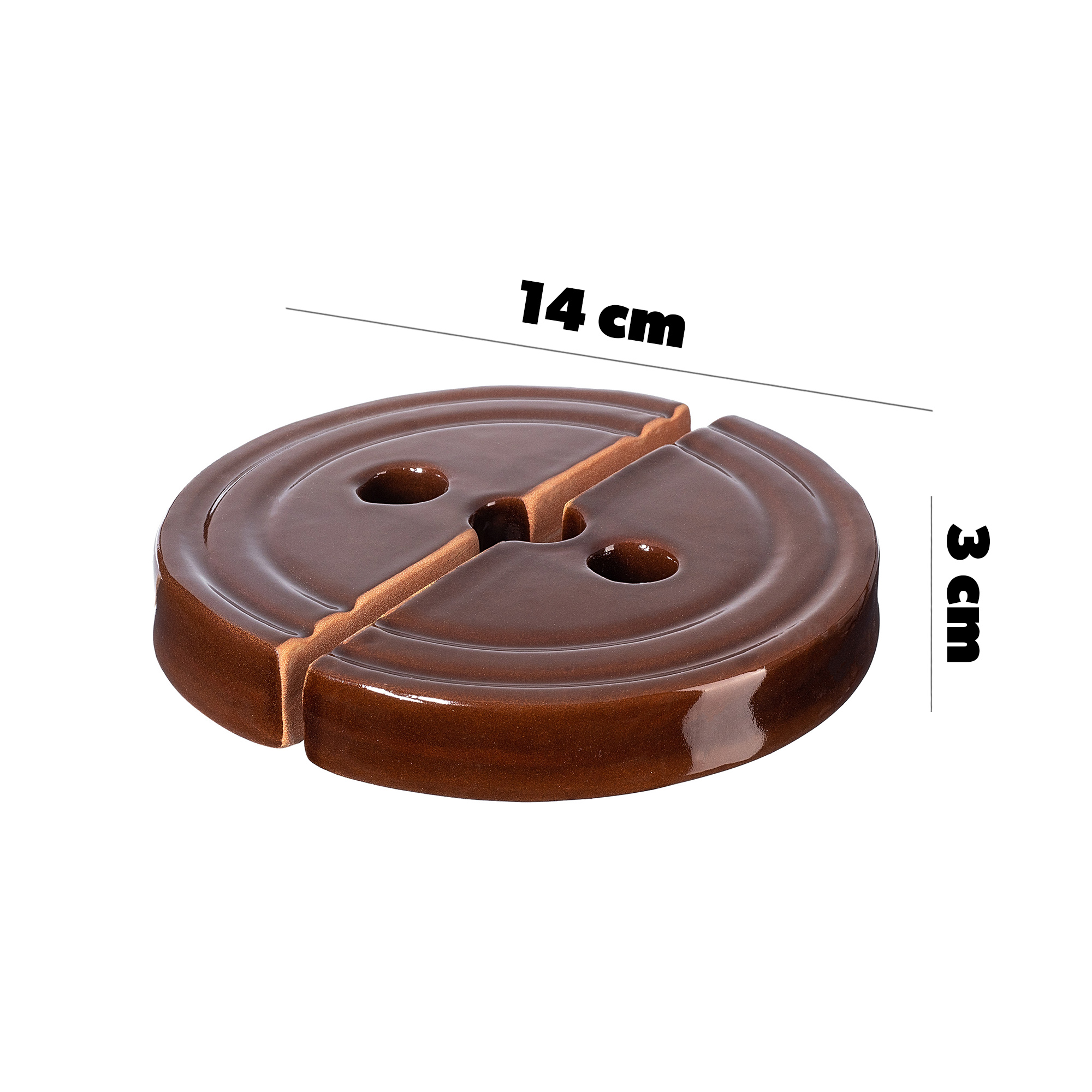 Kamień dociskowy kamionkowy Helios 14 cm, 2szt