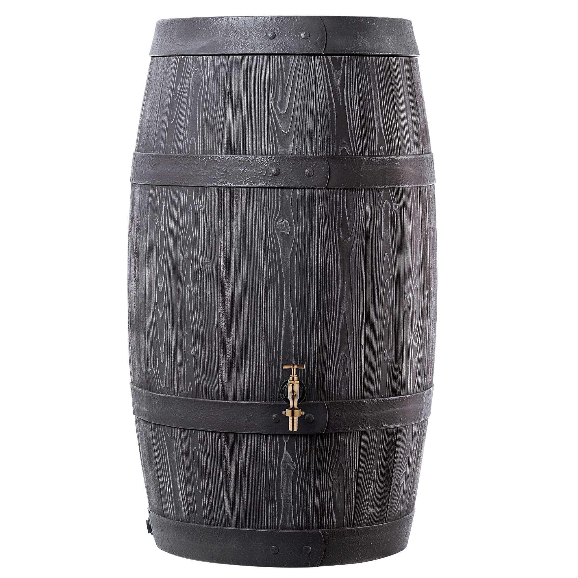 Zbiornik, beczka na deszczówkę Talais 250L + zestaw przyłączeniowy brąz