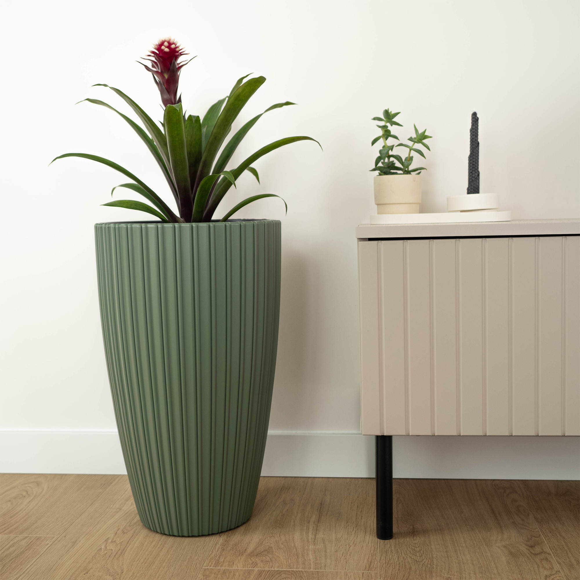 Doniczka z wkładem Lavoye 30cm zielony