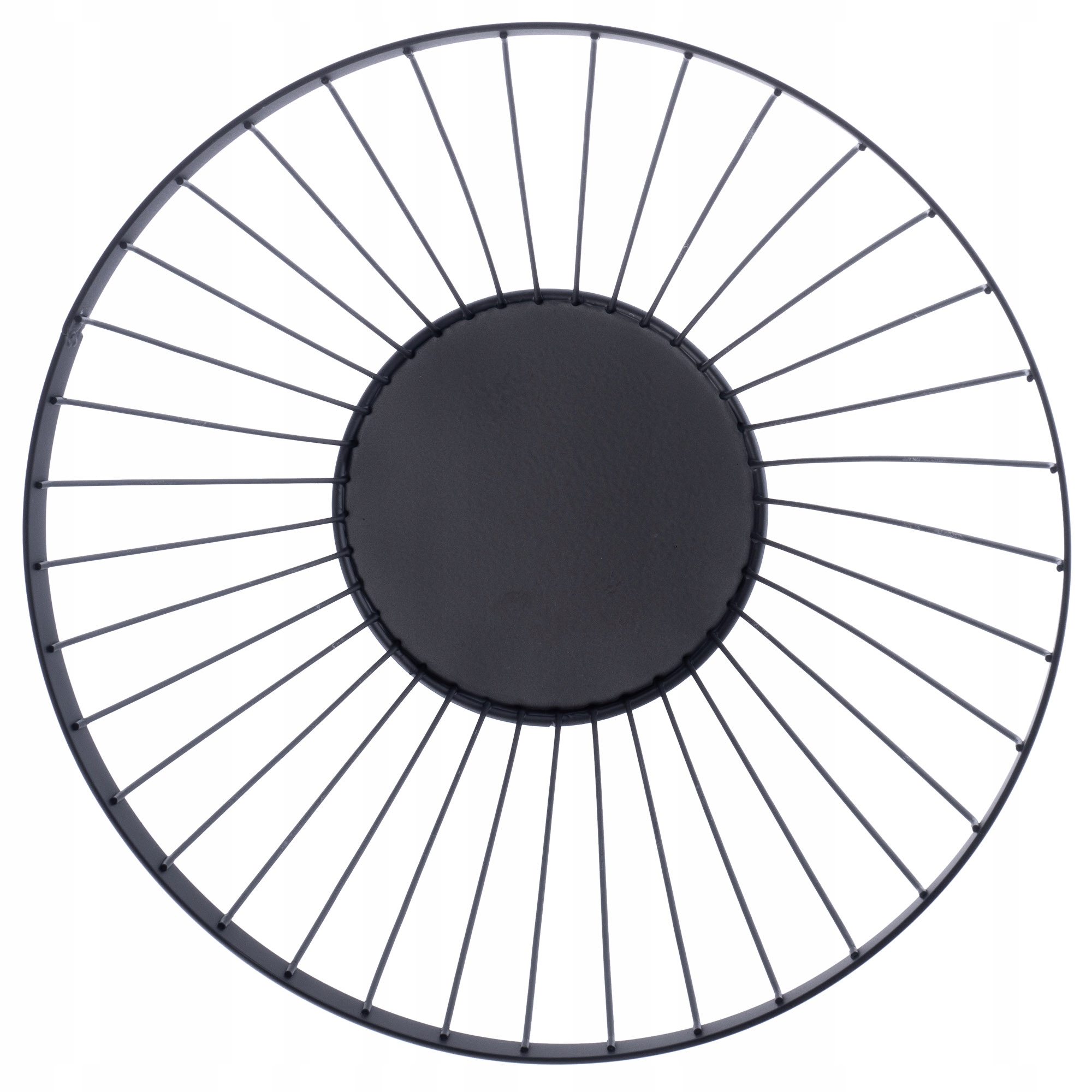 Koszyk metalowy ukośny na owoce, czarny