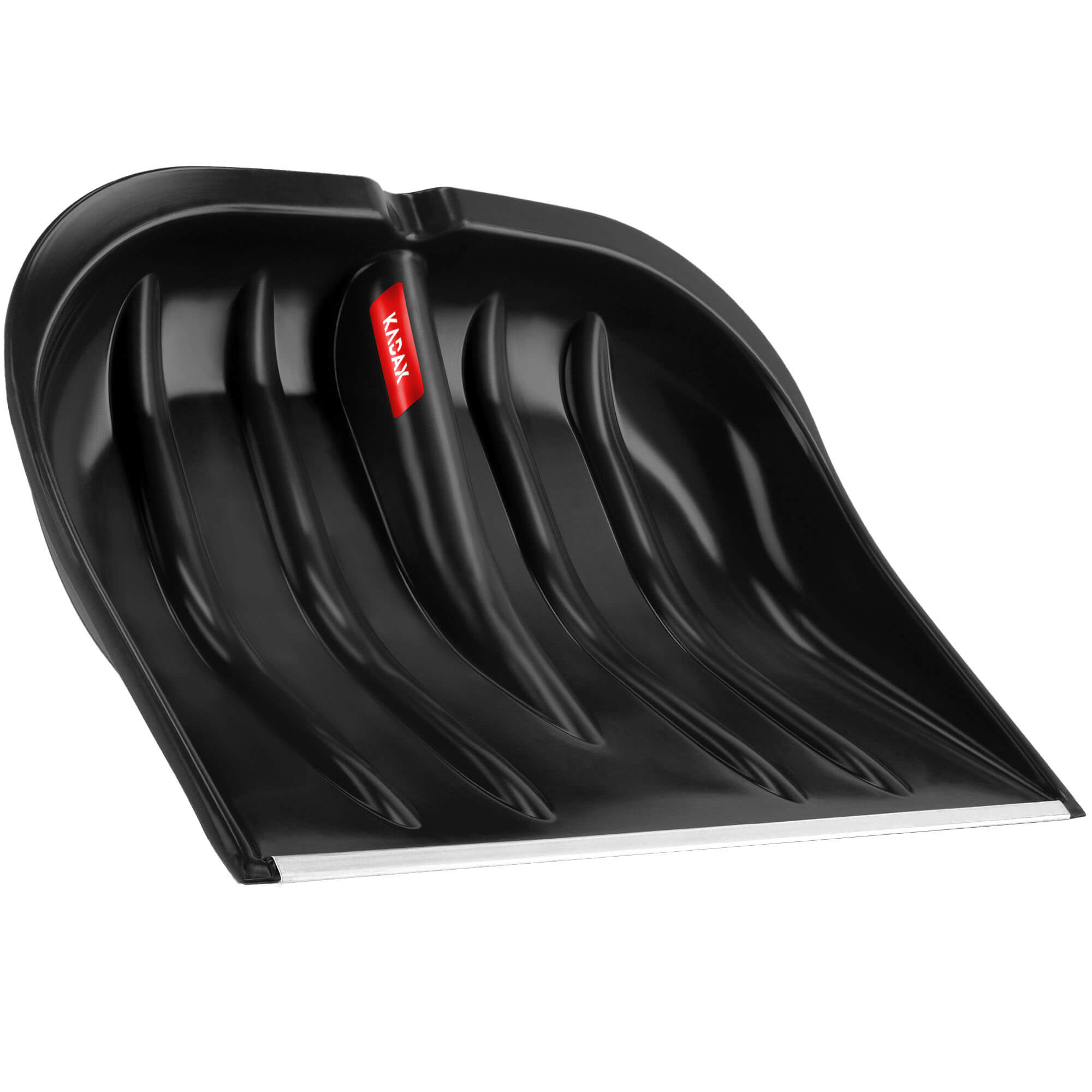 Zestaw do odśnieżania łopata do śniegu trzon drewniany srebrna + szufla łopata do śniegu czarna