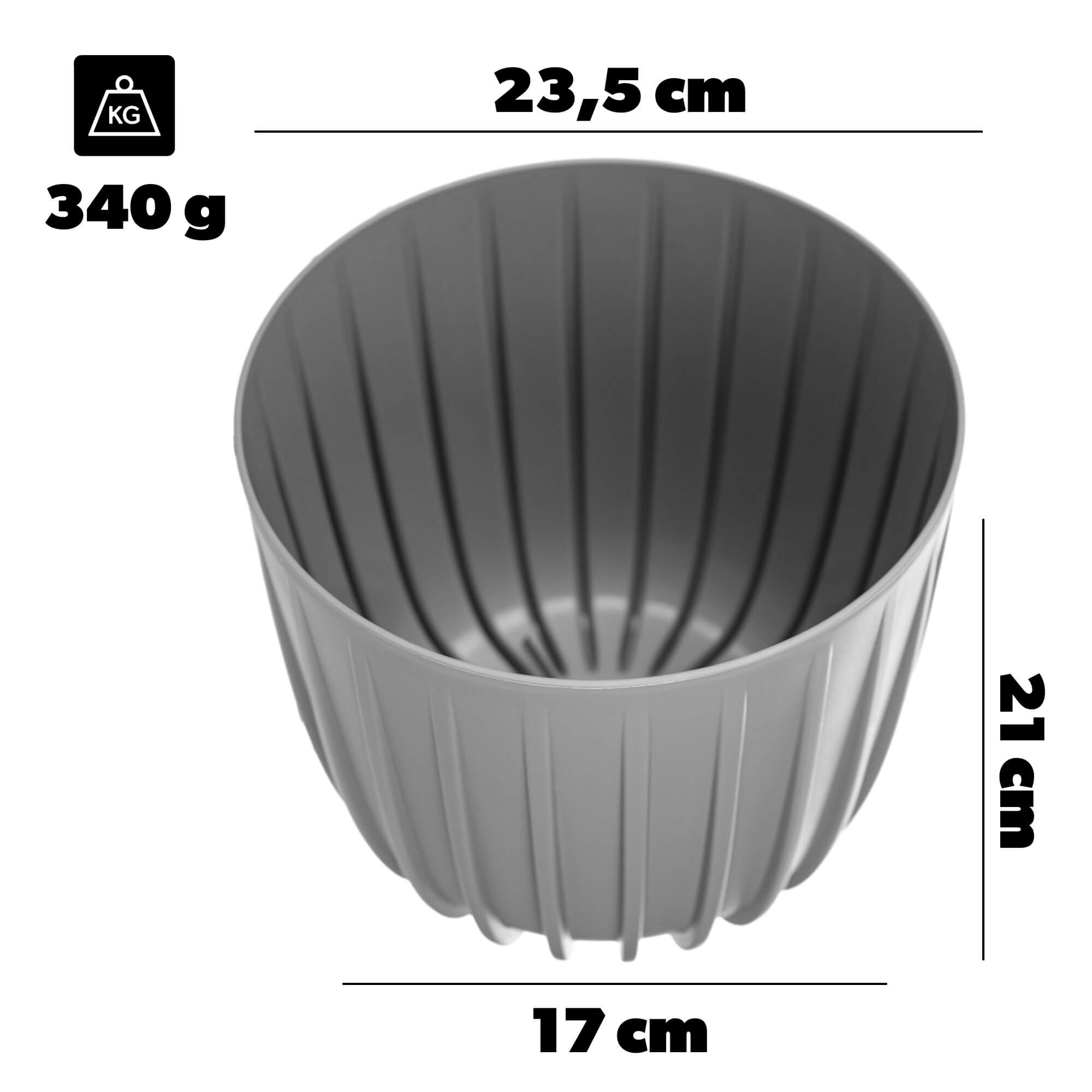 Osłonka Costa 23.5 cm szara